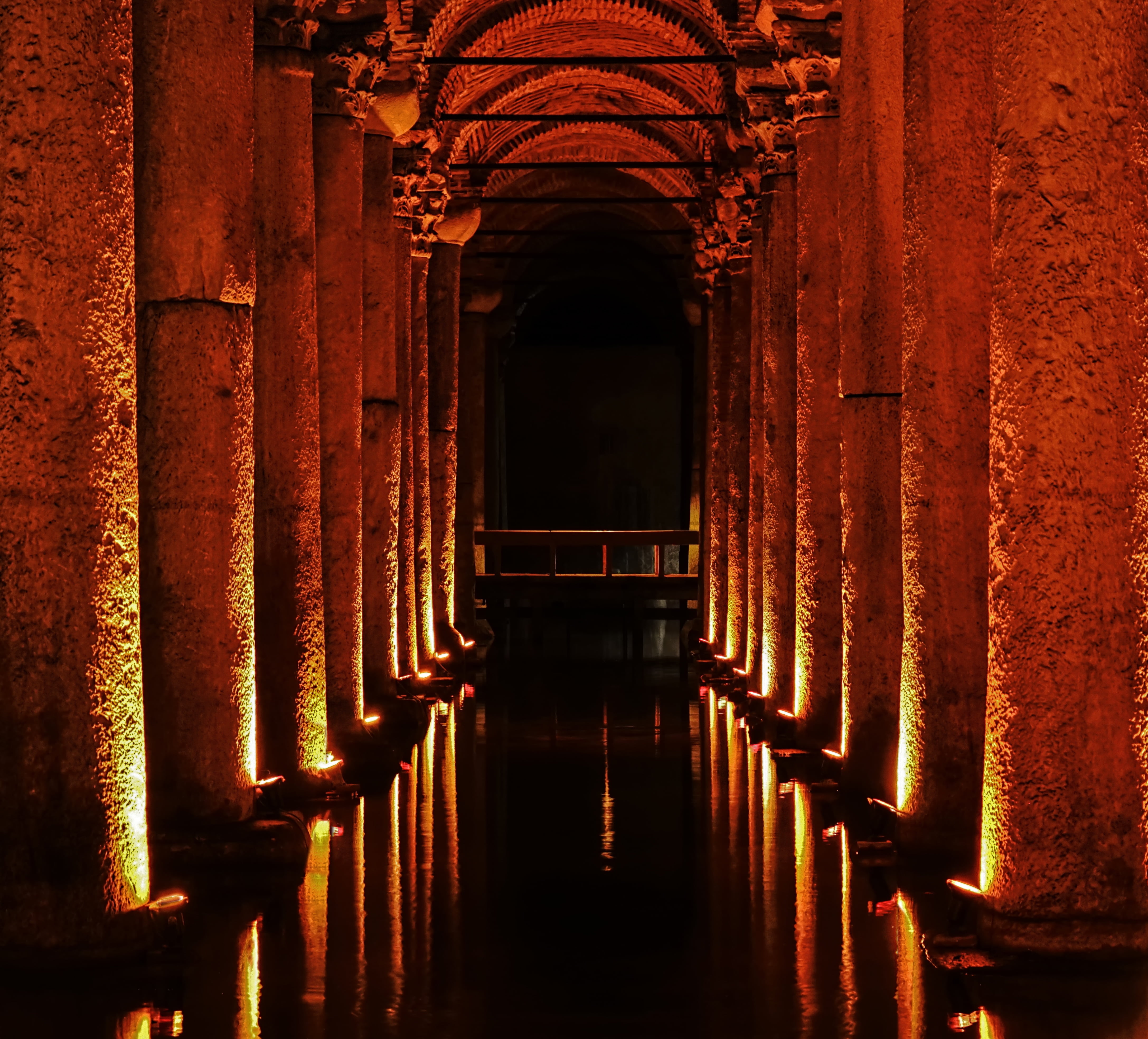 turkey, religion, columnar, basilica cistern, emperor constantine, spirituality, silent, travel, architectural column, history, hagia sofia, scary, no people, HD Wallpaper