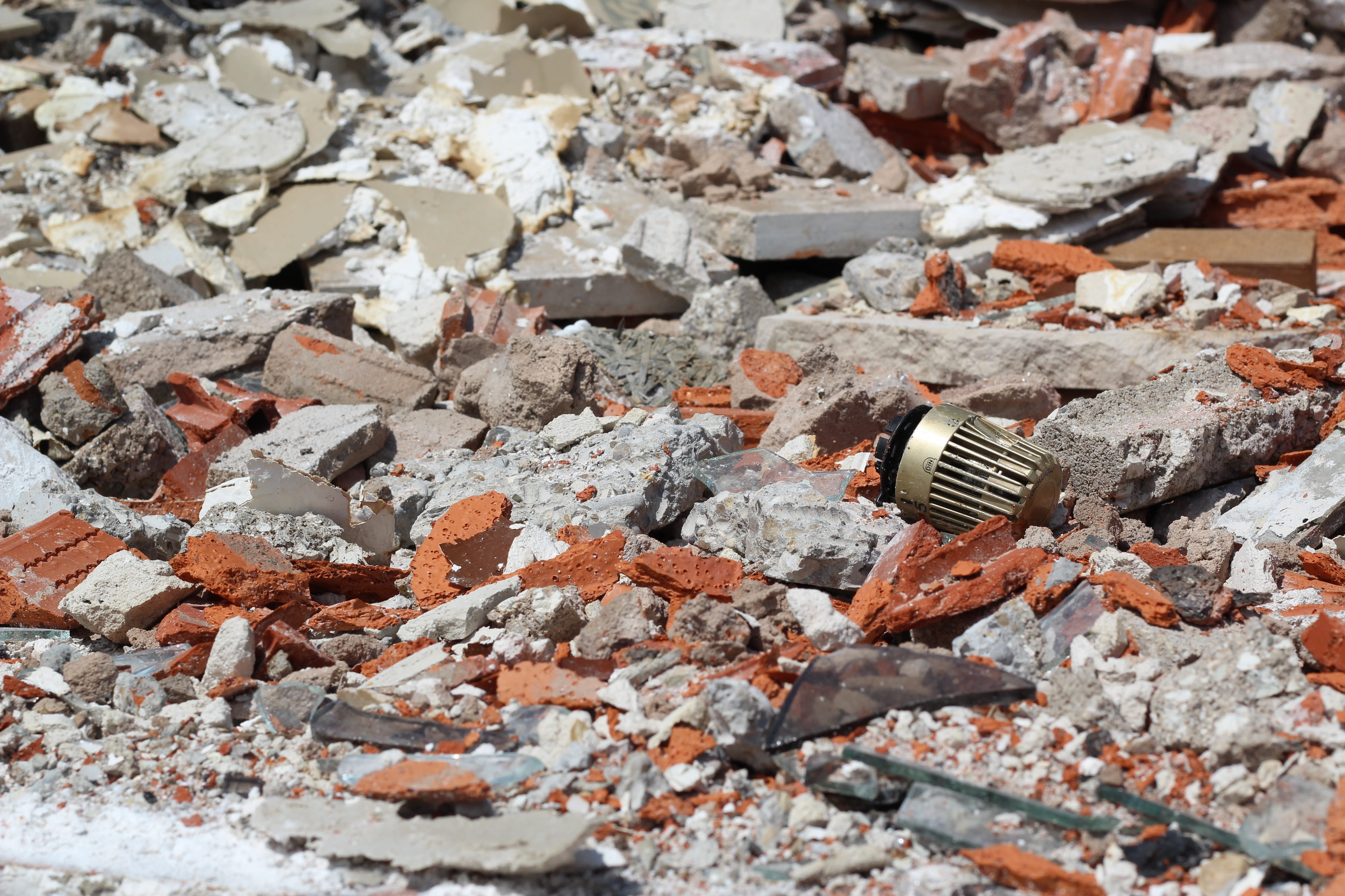 textured, no people, close-up, run-down, high angle view, decline, debris, 5K, rusty, demolition house, deterioration, connection, day, focus on foreground, HD Wallpaper