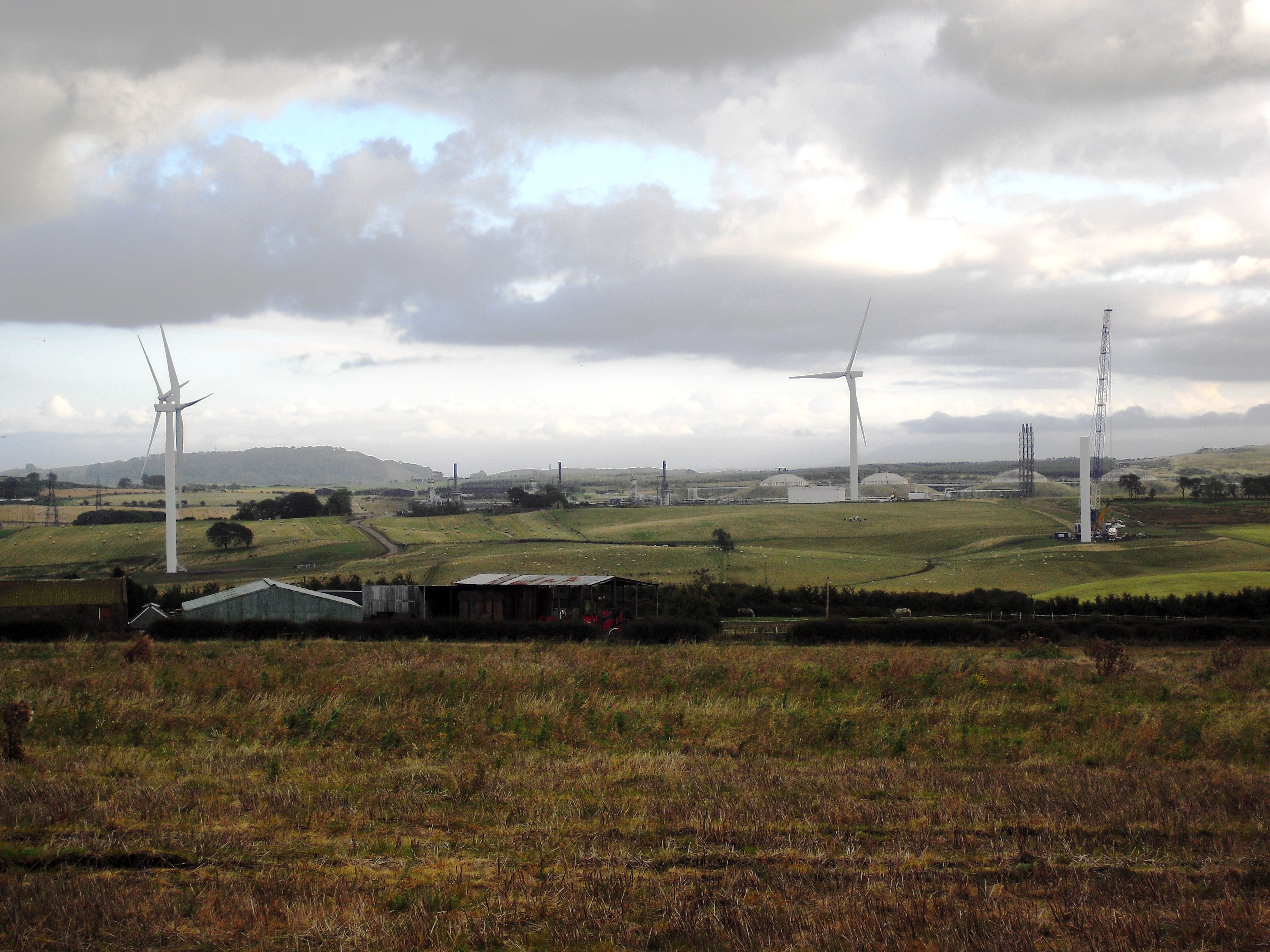 fuel and power generation, land, 2K, petrochemical plant, environment, farm, technology, alternative energy, electricity, nature, wind power, environmental conservation, HD Wallpaper