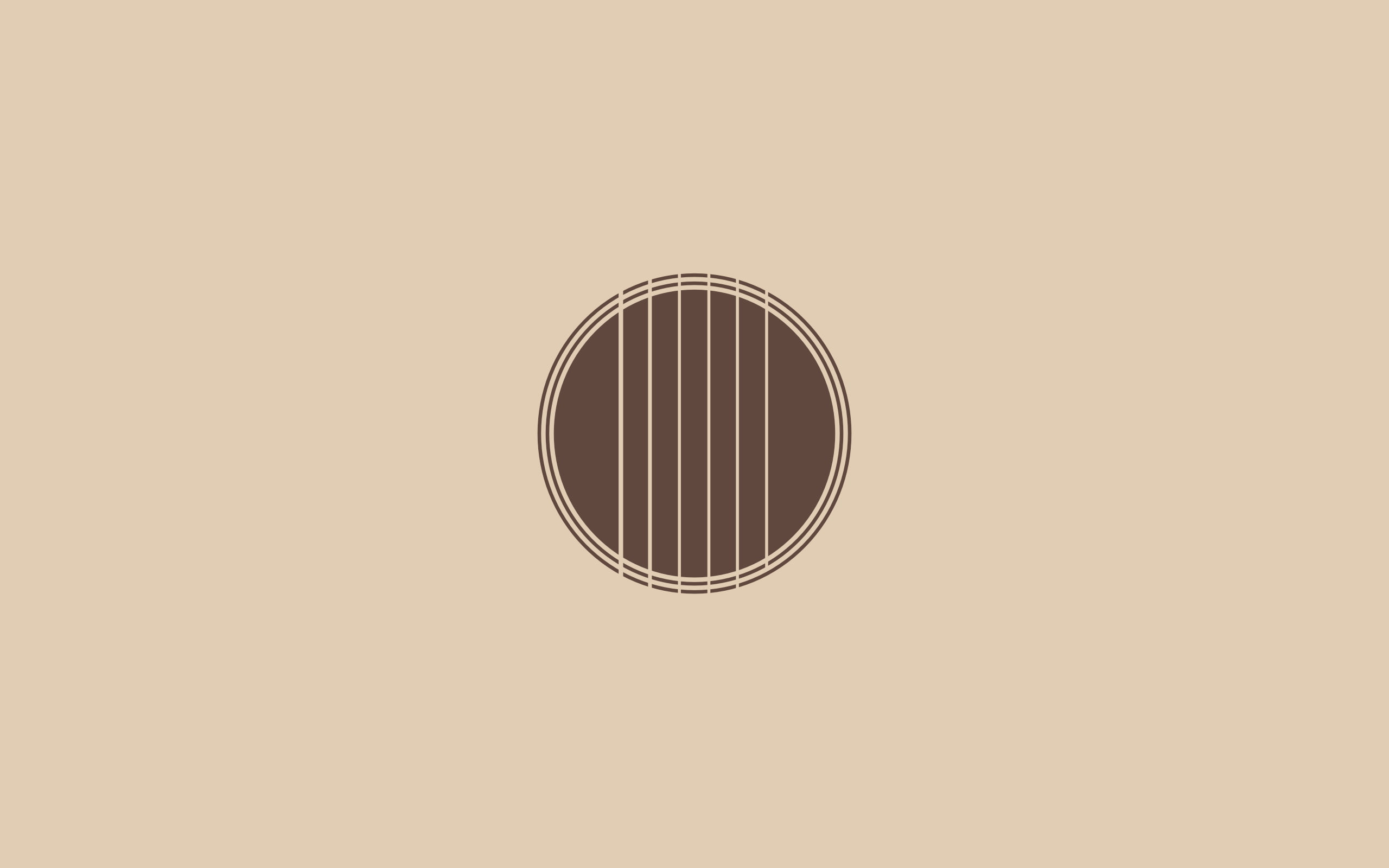 close-up, metal, minimalism artwork simple background guitar, still life, single object, 2K, pattern, air duct, indoors, geometric shape, directly above, HD Wallpaper
