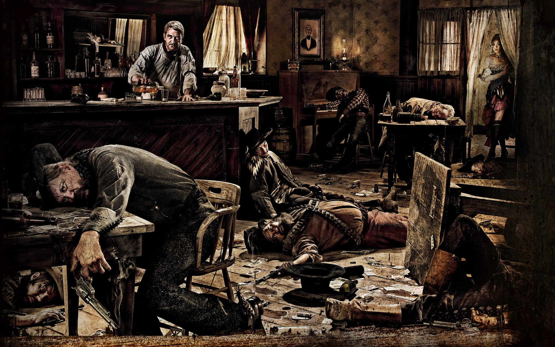 black And White, The saloon, art, one Person, statue, adult, indoors, art And Craft, senior Adult, wood - Material, men, sleeping, craft, casual clothing, HD Wallpaper