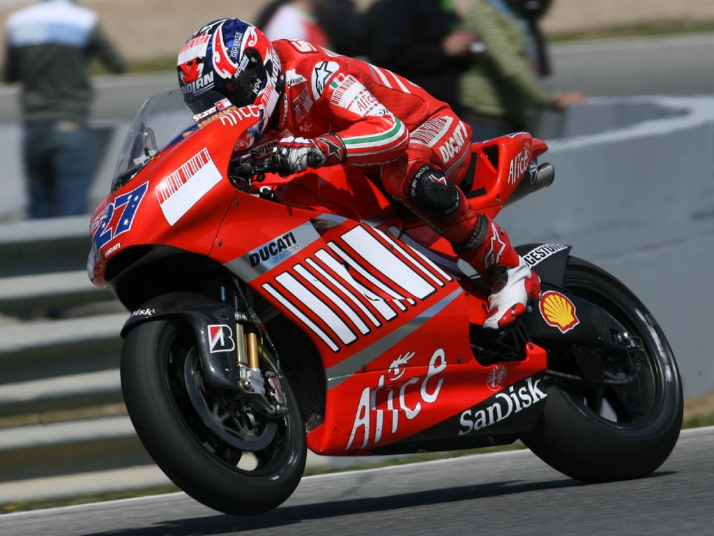 art, hd, 480P, motorcycles, Stoner, Ducati, Motorcycle, casey, HD Wallpaper
