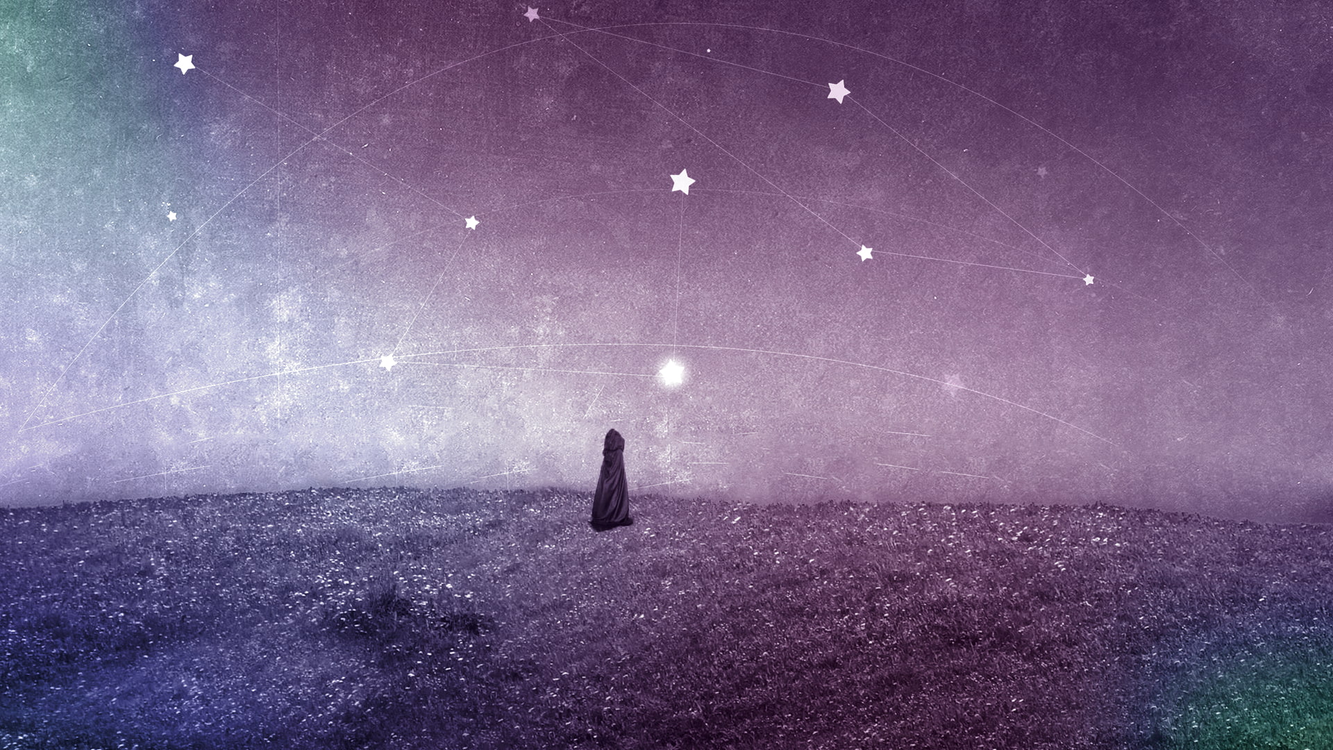 color correction, artwork, stars, 1080P, HD Wallpaper