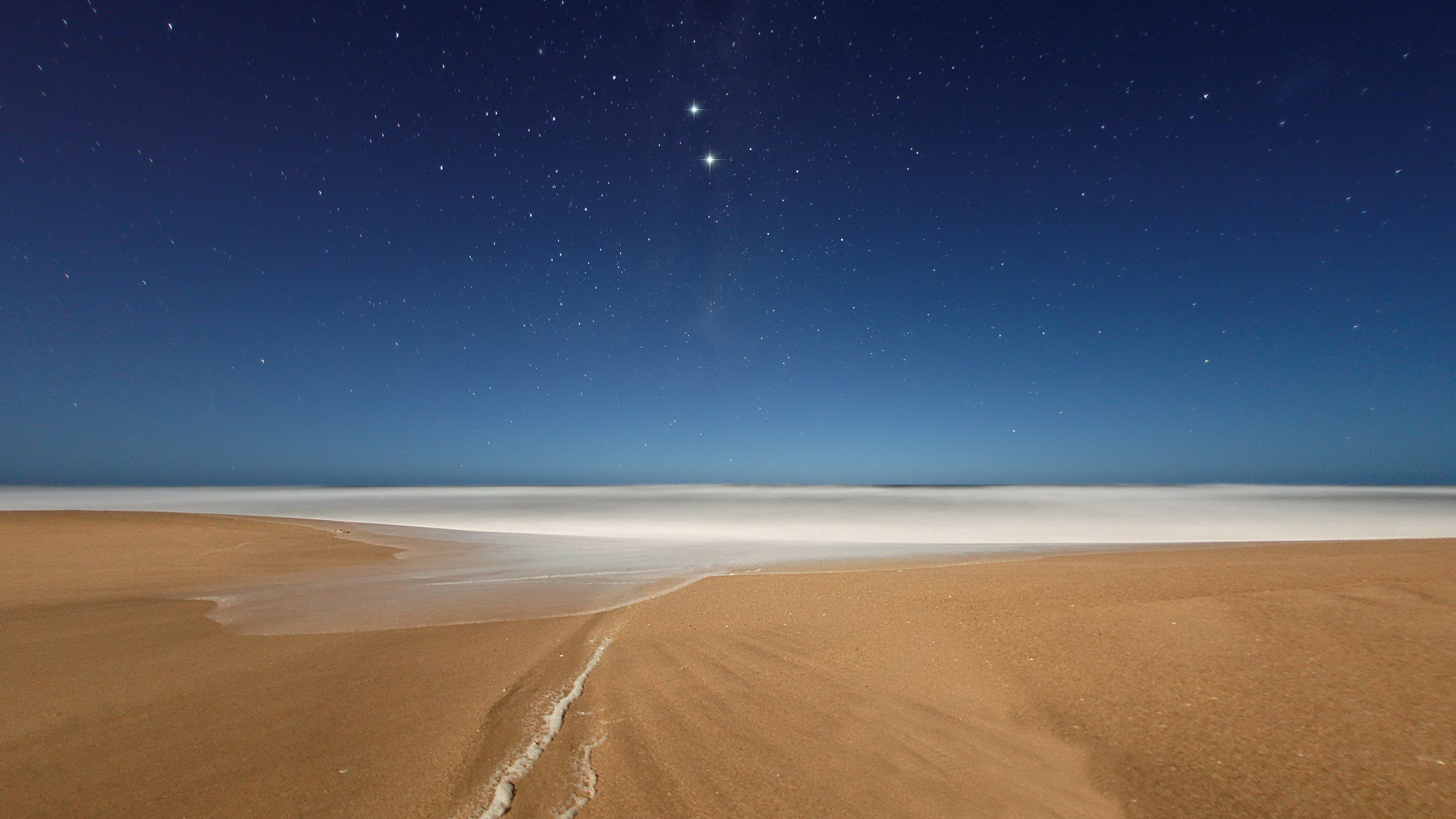 outdoors, sand, nature, bright, no people, scenics - nature, waters edge, brightly lit, sky, cloud - sky, night, nature photography hdr images 2880x1620, HD Wallpaper