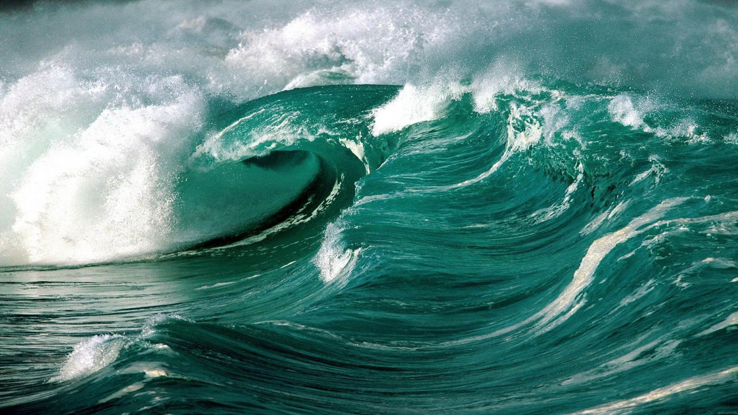 sea, no people, outdoors, splashing, scenics - nature, 2K, waterfront, beauty in nature, close-up, sky, water, nature photography hdr images 2880x1620, HD Wallpaper