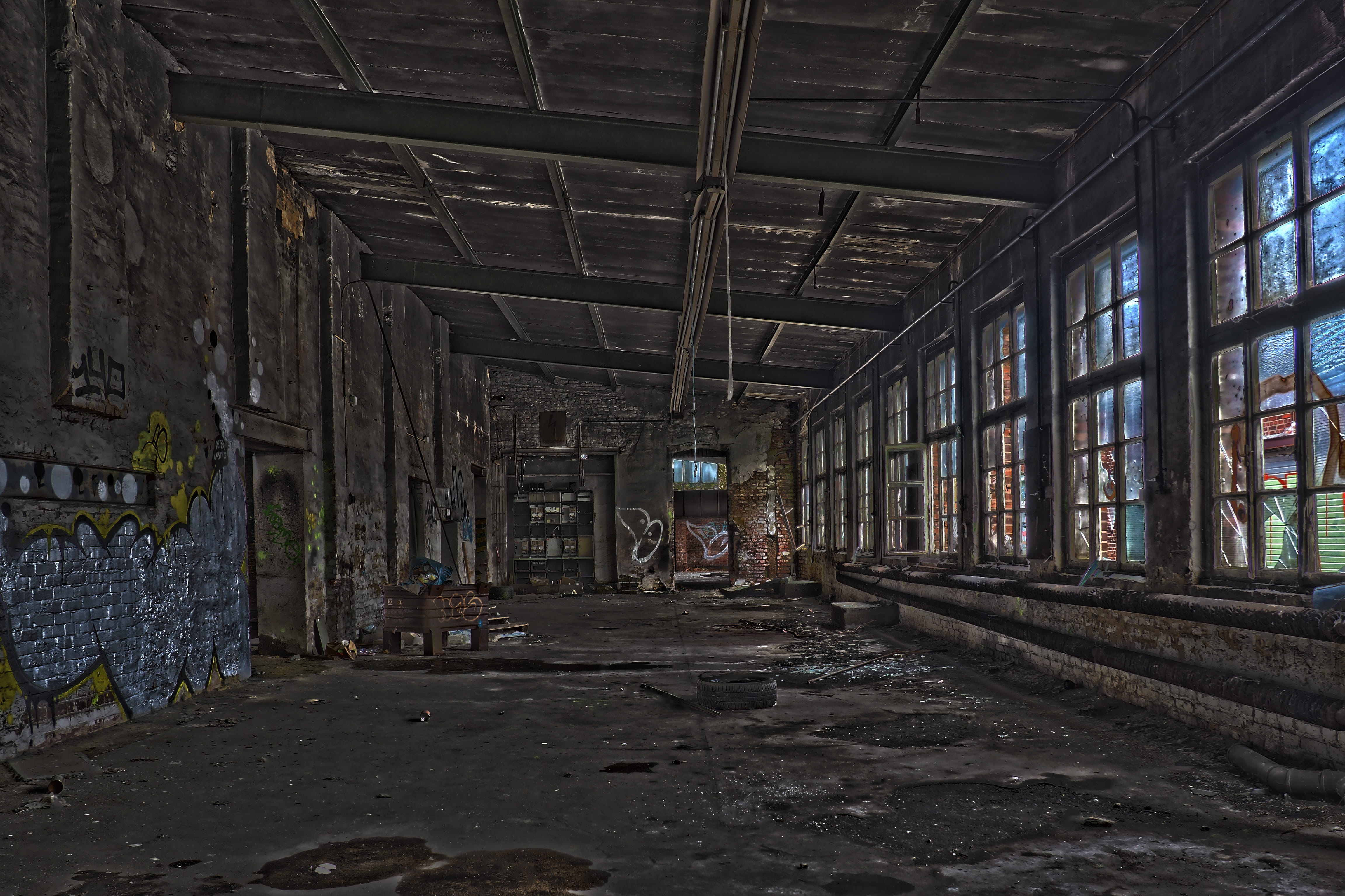 decline, deterioration, old, messy, hdr, dilapidated, decay, forget, industry, shabby, pforphoto, darkness, industrial plant, lapsed, broken, empty, ruin, HD Wallpaper