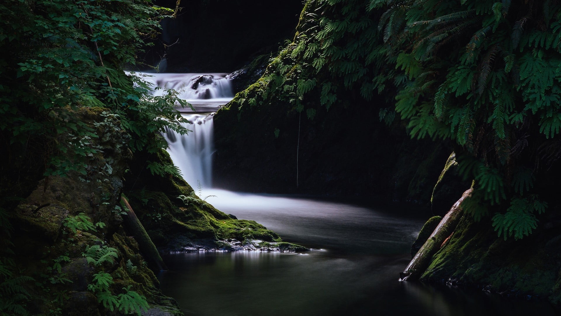 motion, power in nature, tranquil scene, solid, black, plant, boat, trailer, nature, water, scenics - nature, long exposure, blurred motion, 1080P, flowing, HD Wallpaper