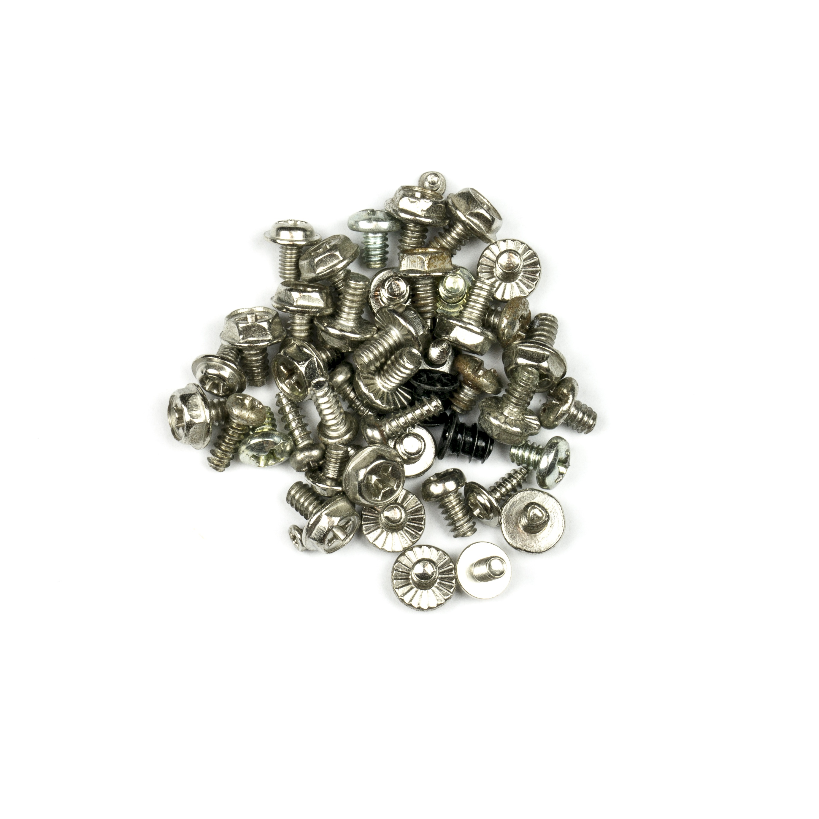 close-up, stainless, 2K, steel, screws, still life, abundance, white, hardware, bronze, high angle view, macro, studio shot, gold, industry, tool, machinery, Phone HD Wallpaper