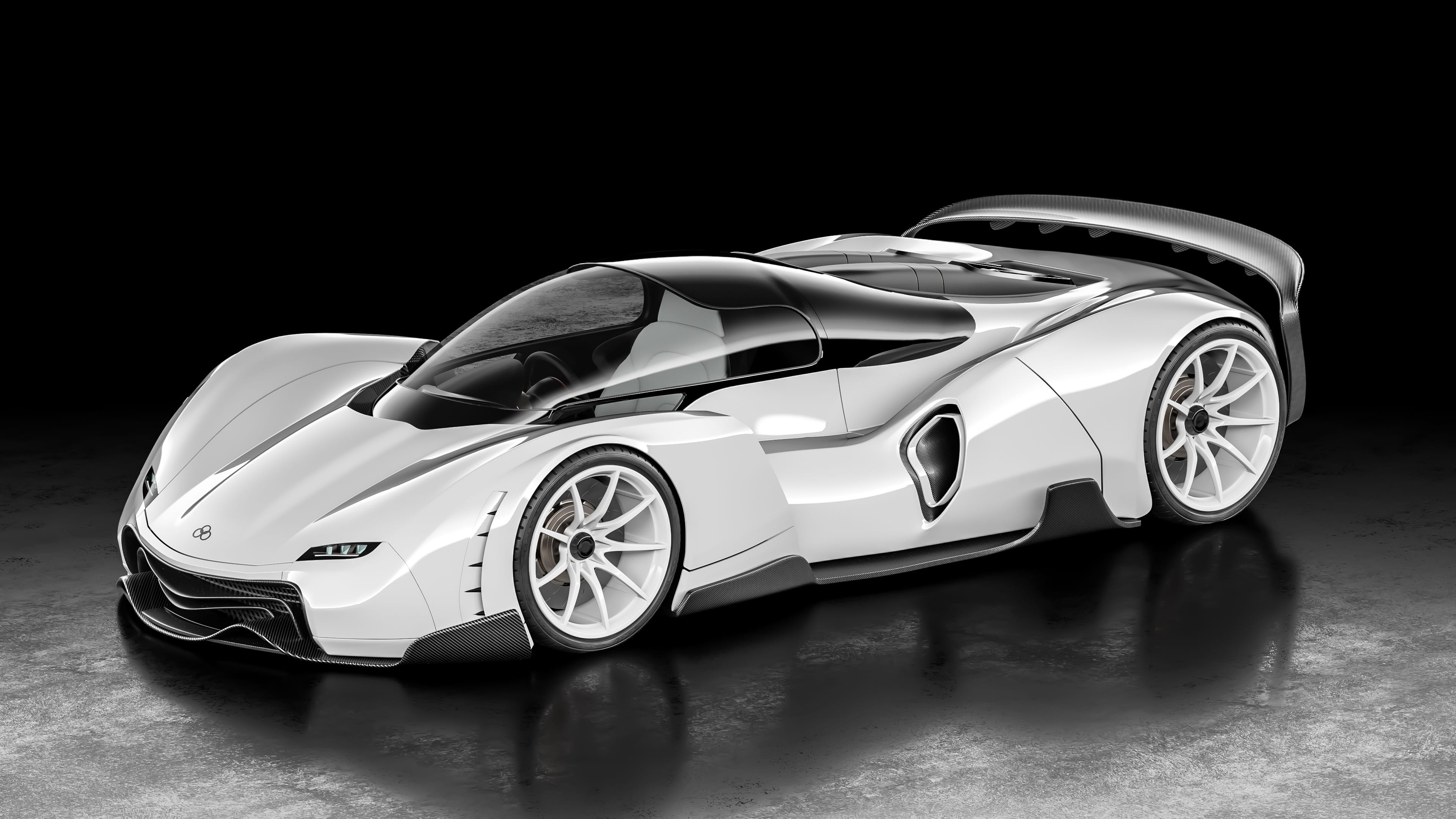 black background, luxury, racing, reflection, no people, shiny, motor vehicle, automobile, technology, studio shot, futuristic, car, indoors, retro styled, HD Wallpaper