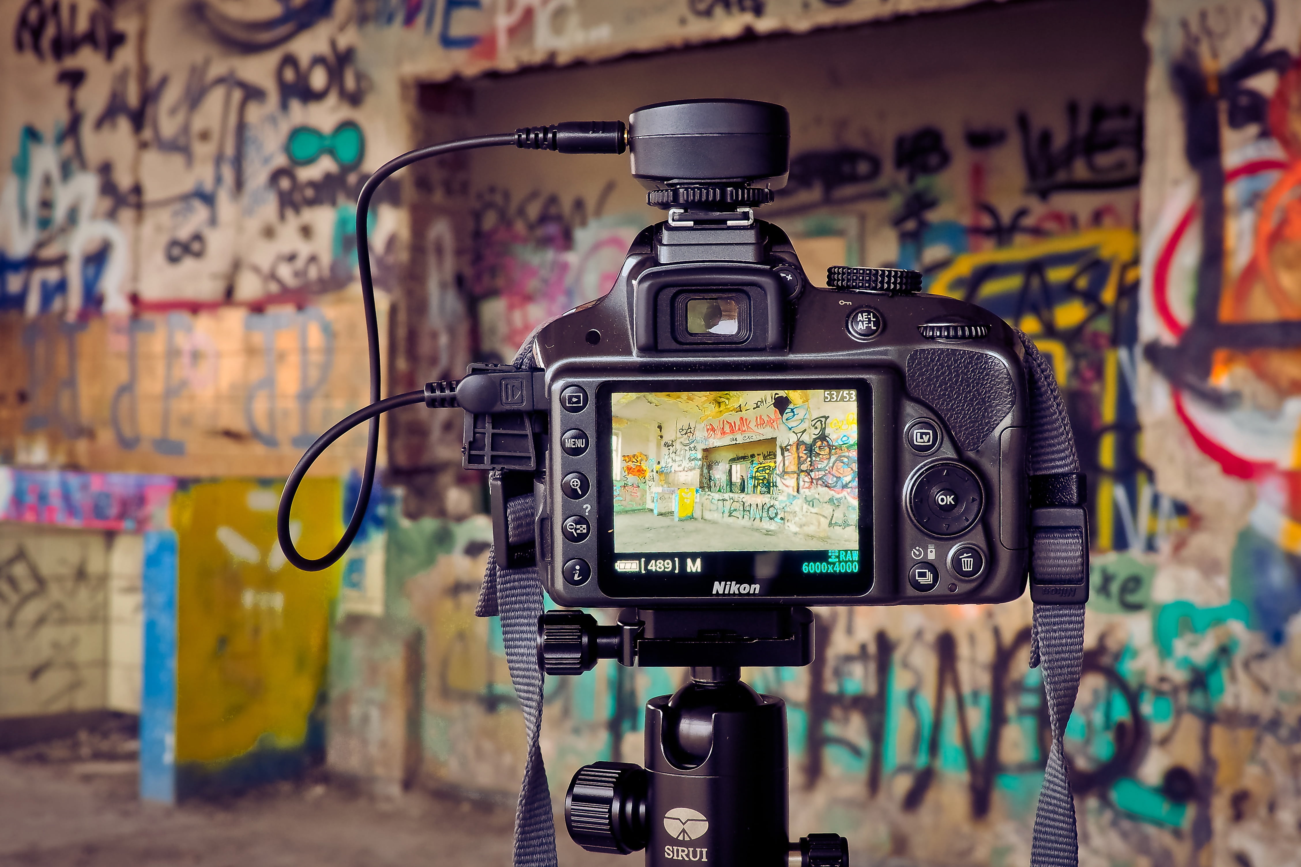 broken, focusing, camera operator, photographing, old factory hall, railway station, indoors, lost places, neglected, display, tripod, void hall, weird, HD Wallpaper
