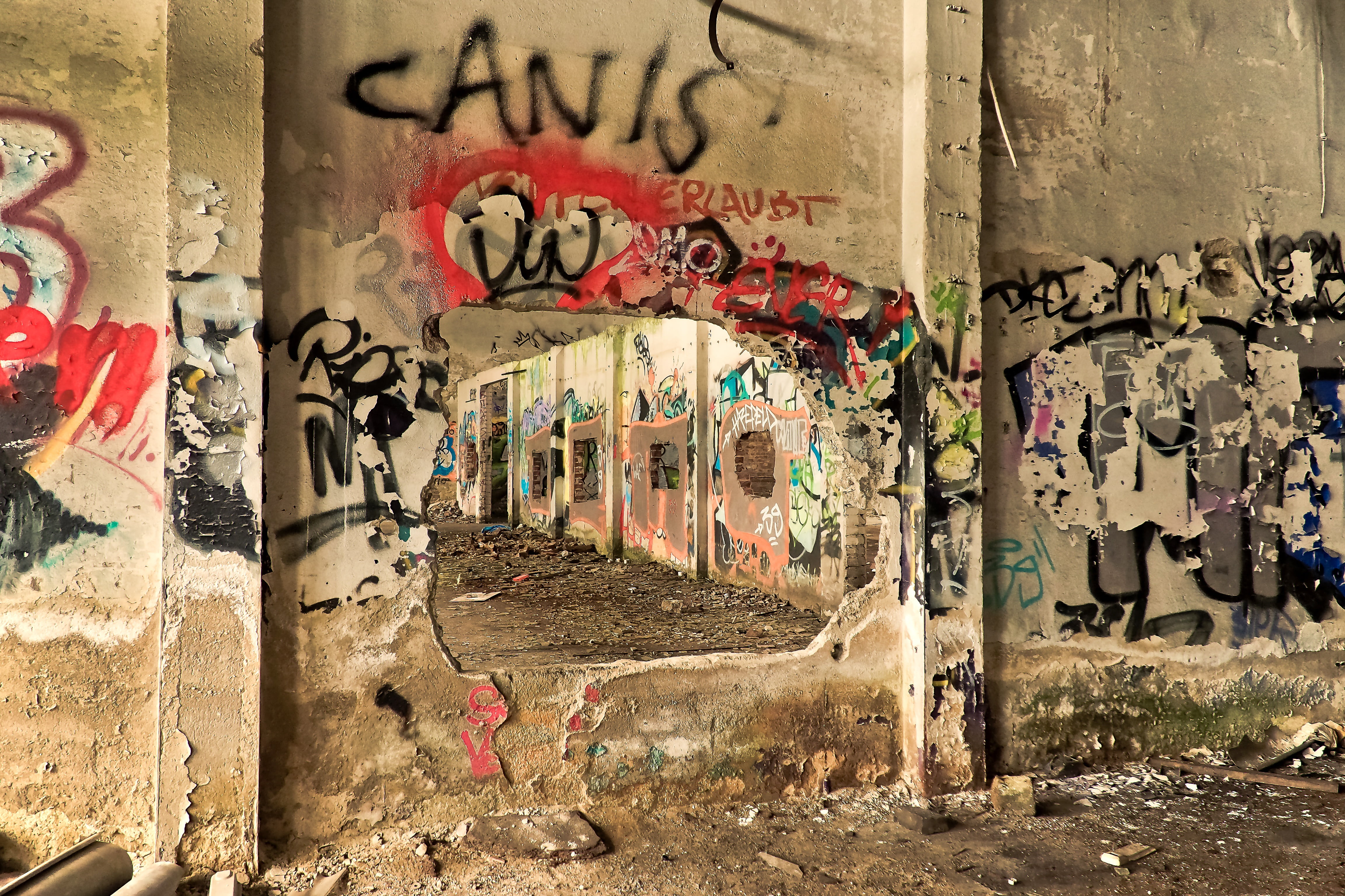 outdoors, representation, train hall, window, multi colored, close-up, no people, weathered, weird, dirty, rotting, broken, decay, goods station, creativity, HD Wallpaper