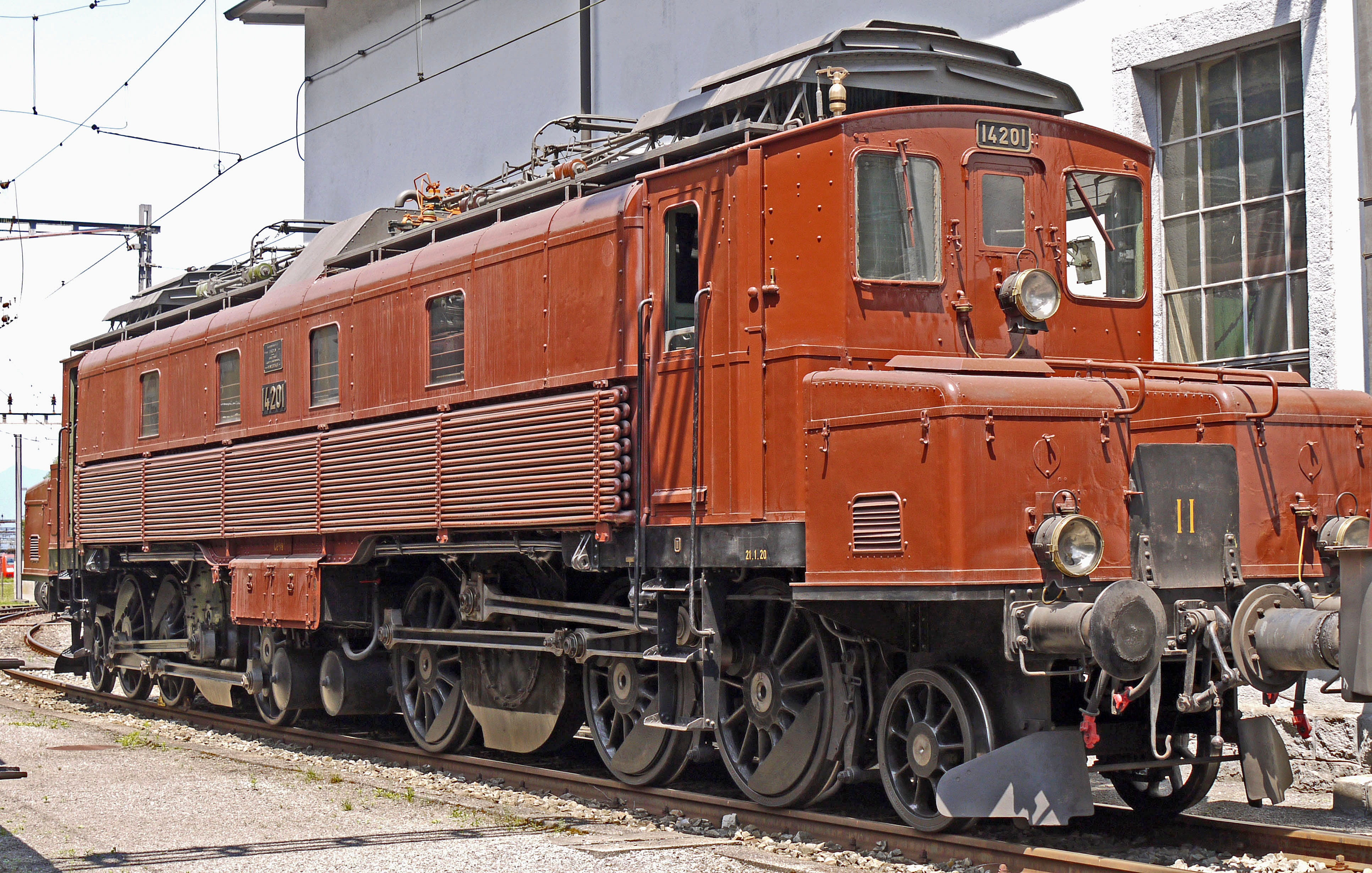shunting yard, locomotive, train, ce 6-8 i, uri, historically, test, built structure, nature, electric locomotive, railroad track, no people, land vehicle, HD Wallpaper