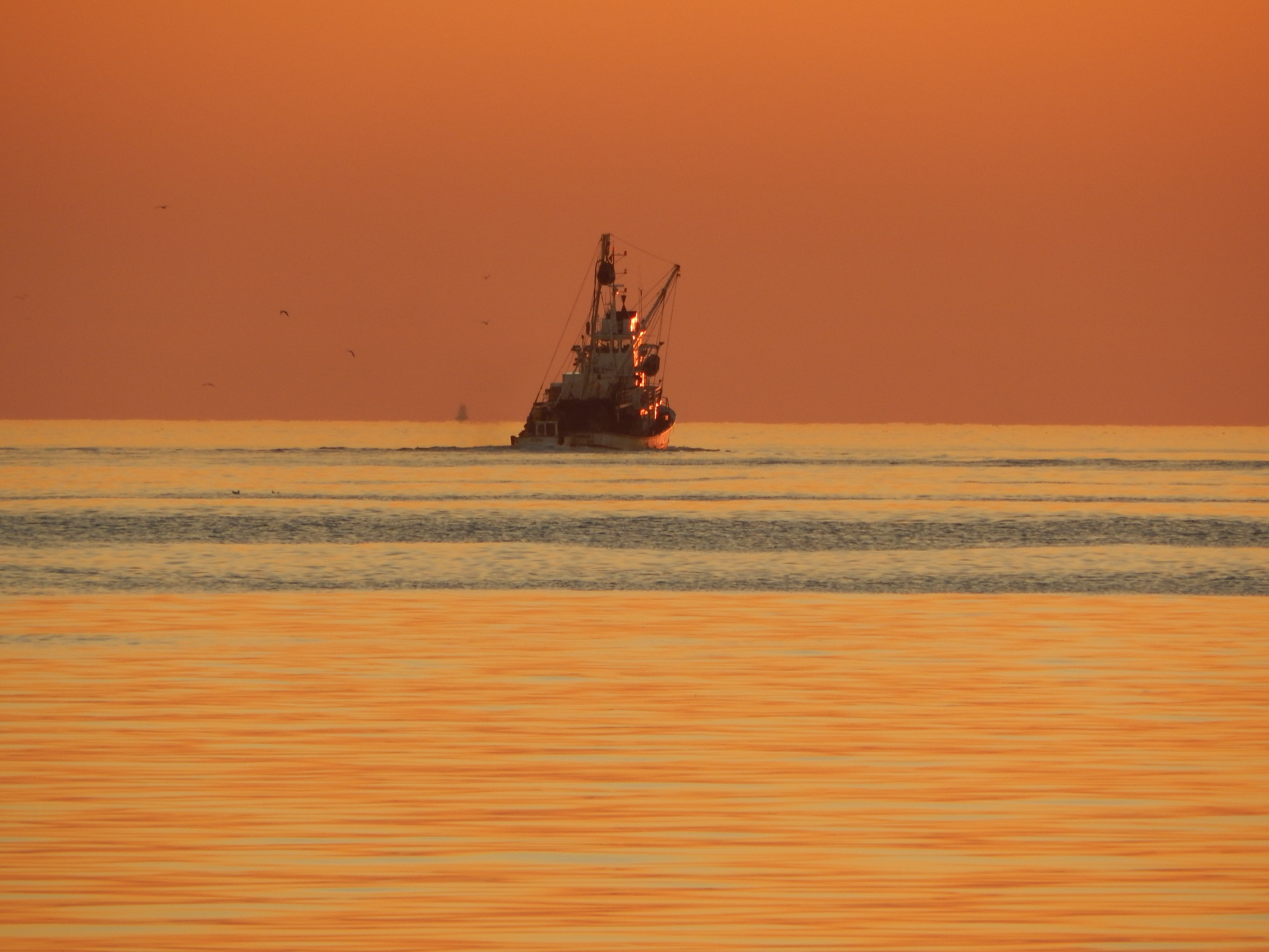drilling rig, industry, mode of transportation, sunset, sky, outdoors, beauty in nature, oil industry, transportation, ship, nature, orange color, vehicle, HD Wallpaper