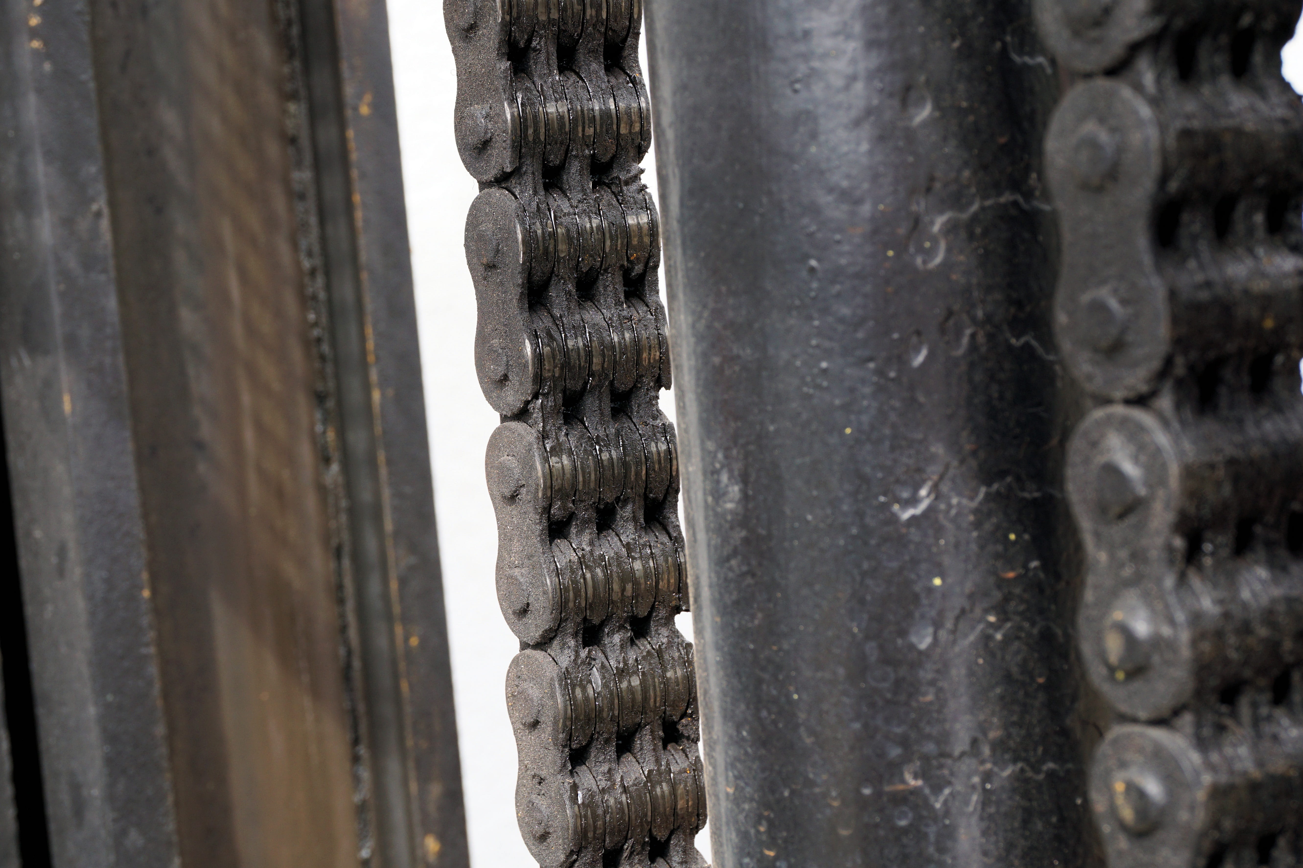 weathered, logistics, art and craft, 5K, chain, history, the past, massive, focus on foreground, Forklift, old, Industry, members, architecture, wheel, HD Wallpaper