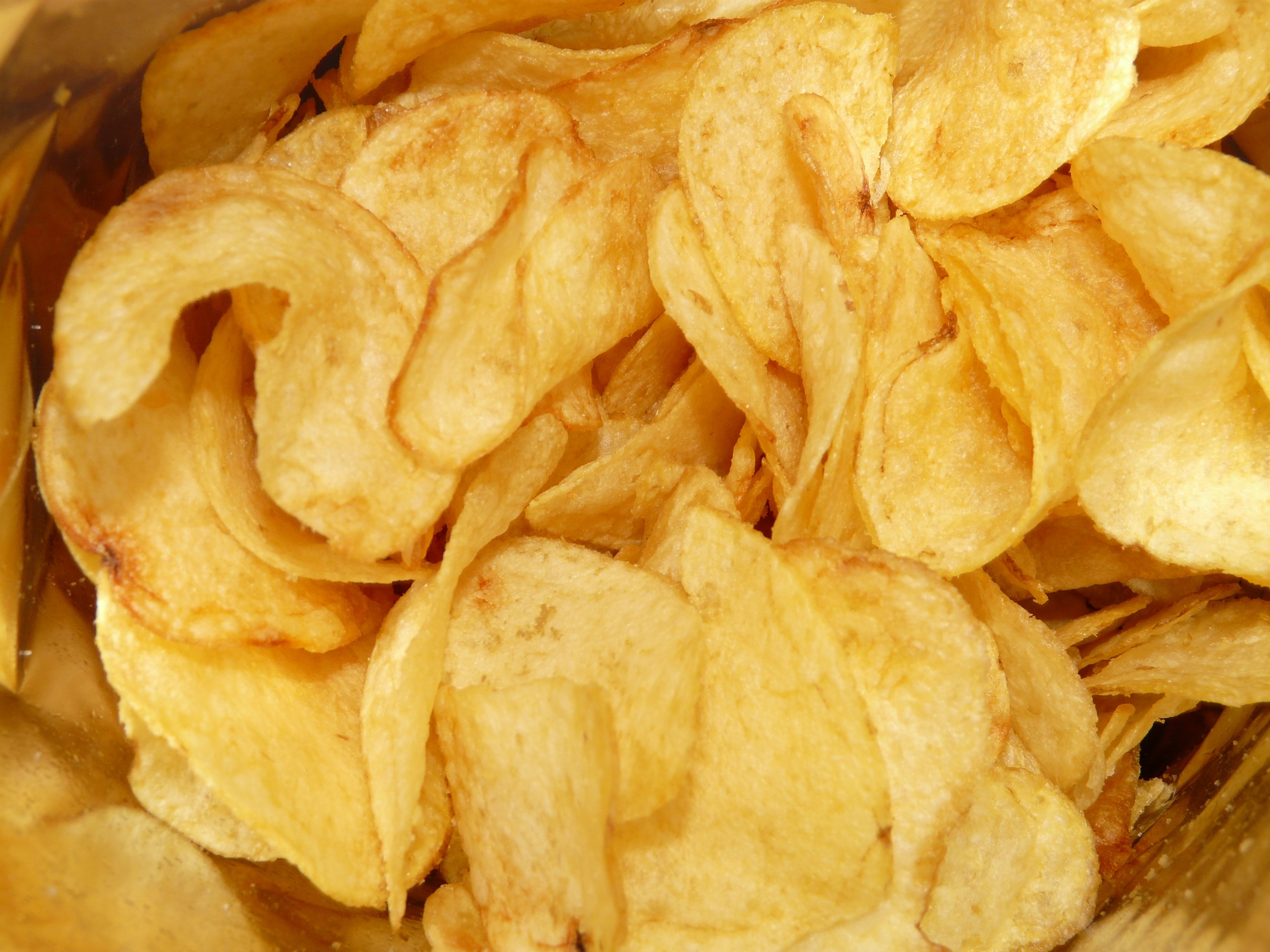close-up, 2K, indoors, group of objects, close, greasy, food, carbohydrate - food type, fat, thick, salted, freshness, chips, deep, snack, no people, abundance, HD Wallpaper