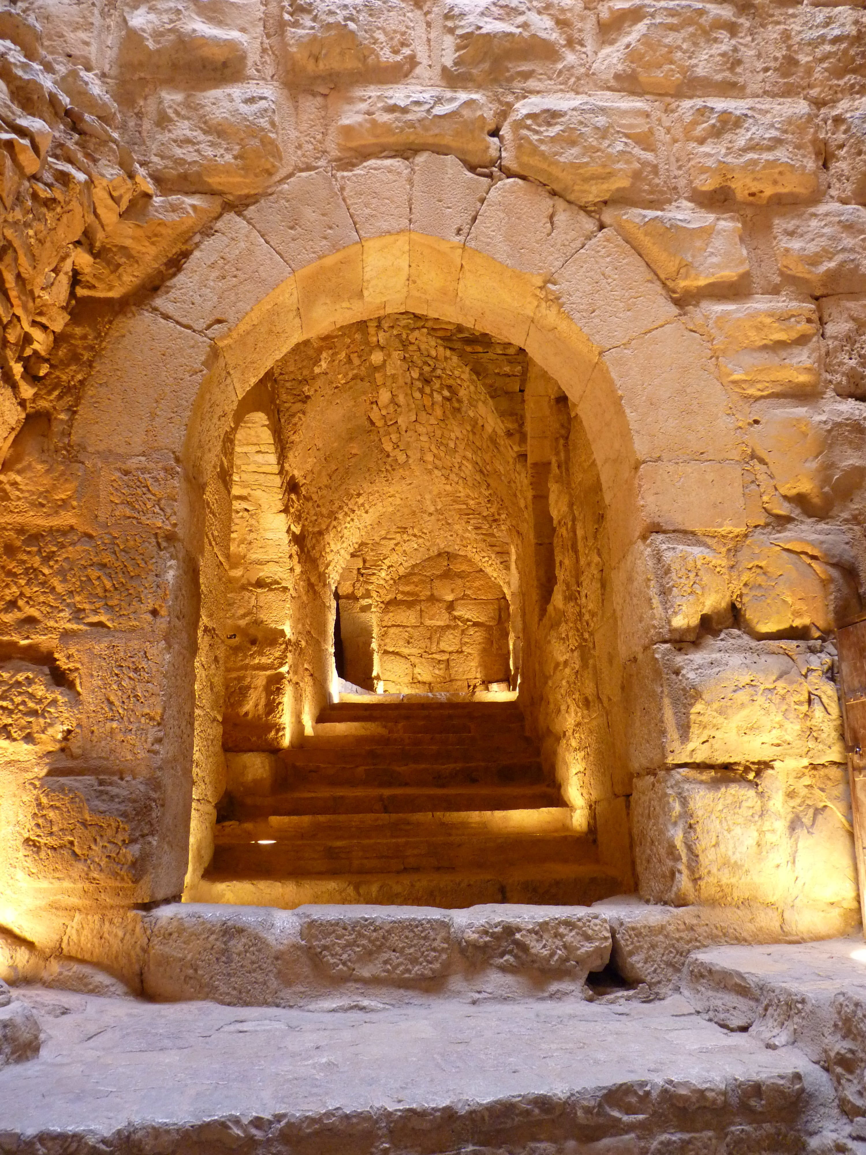ruin, travel destinations, landscape, relief, keller, Holiday, archway, Ajloun, archaeology, Travel, arch, built structure, stone material, hallway, architecture, Phone HD Wallpaper
