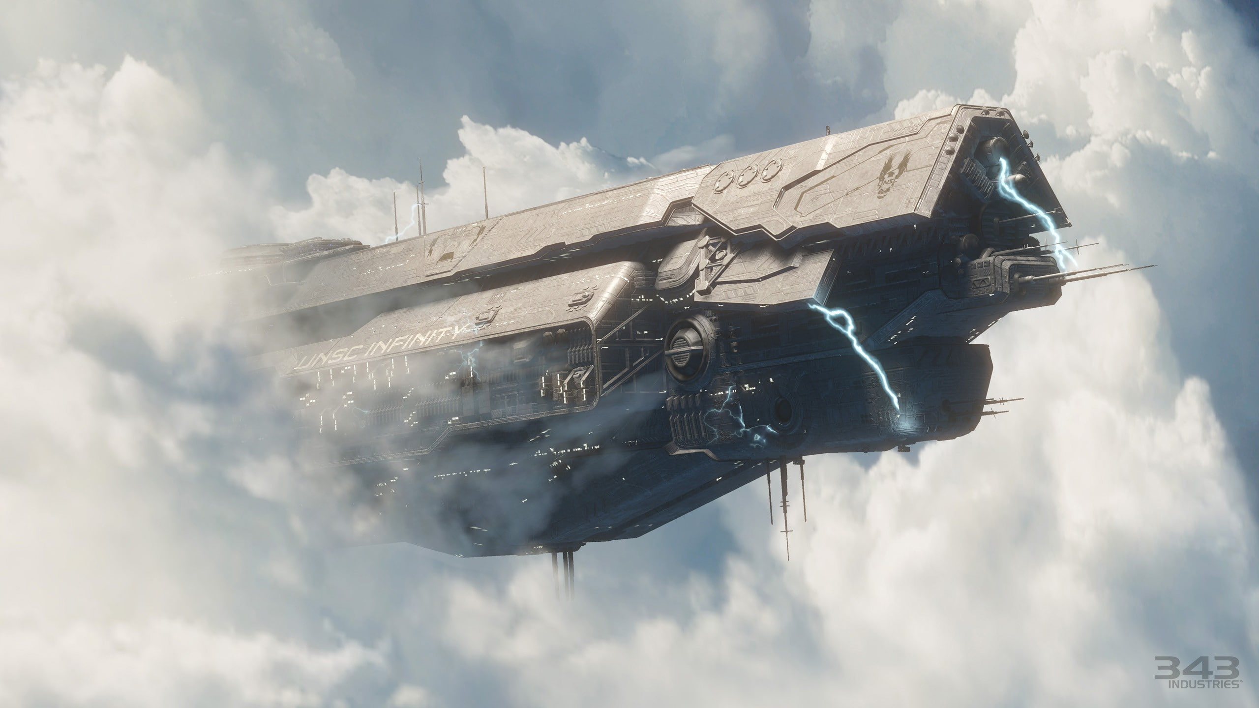 Halo, UNSC Infinity, video games, 2K, HD Wallpaper