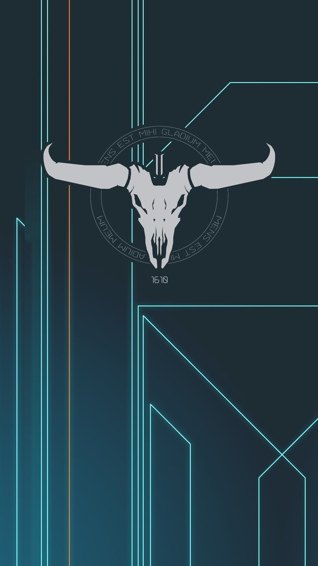 Windows Phone, animal body part, skull, illustration, logo, human body part, copy space, accuracy, motion, sport, nature, 1080P, limb, animal, creativity, Phone HD Wallpaper