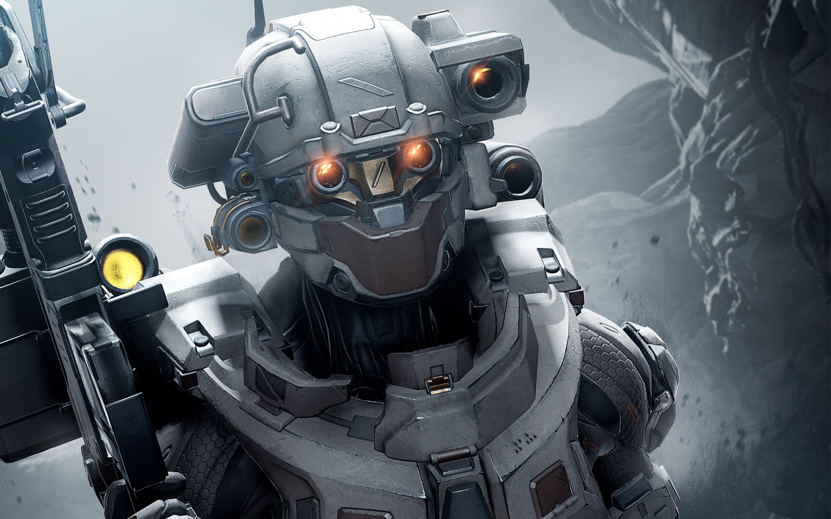 Halo, artwork, Halo 5: Guardians, 2K, Halo 5, video games, HD Wallpaper