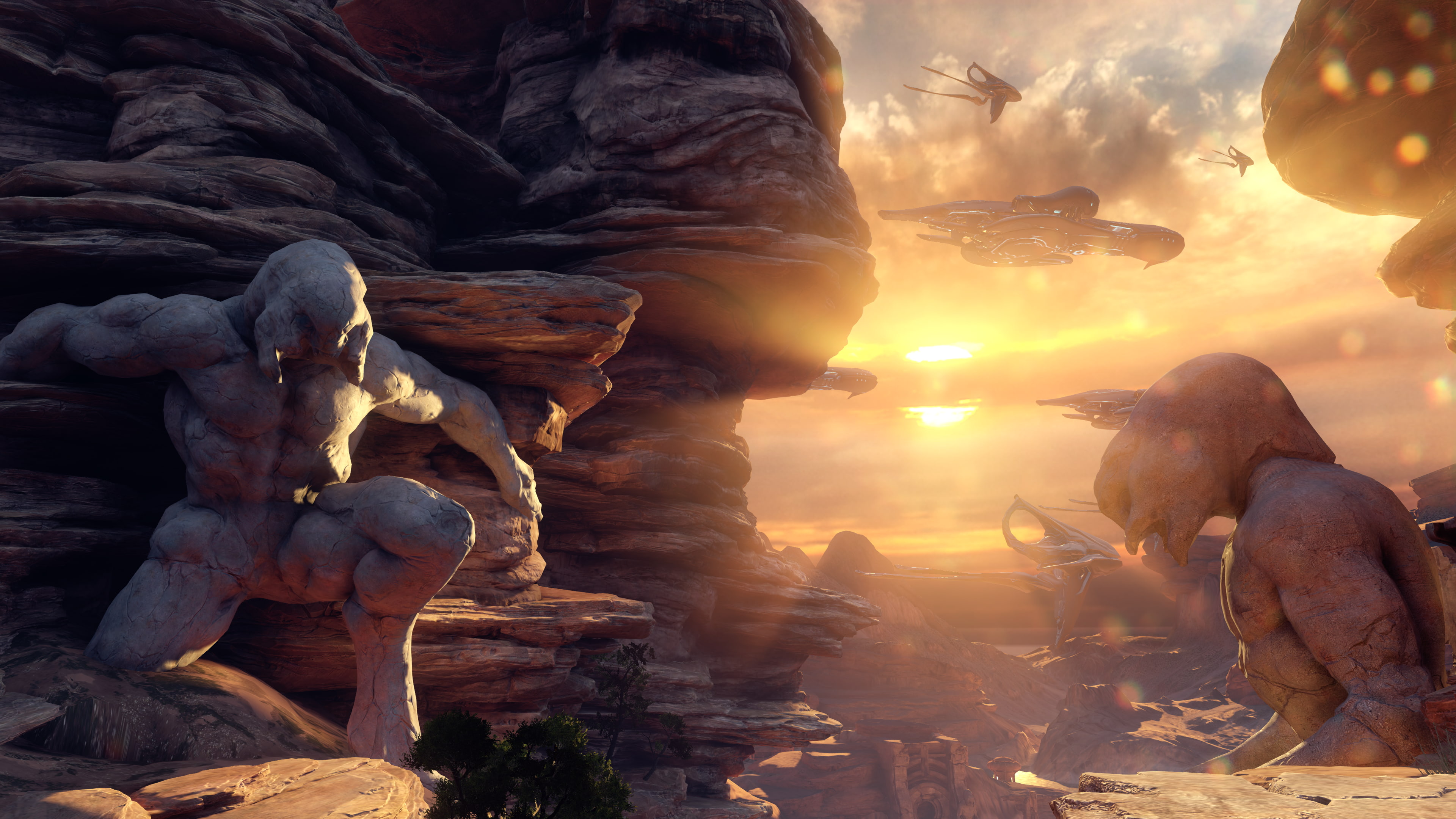 landscape, science fiction, Halo 5: Guardians, 4K, Halo, HD Wallpaper