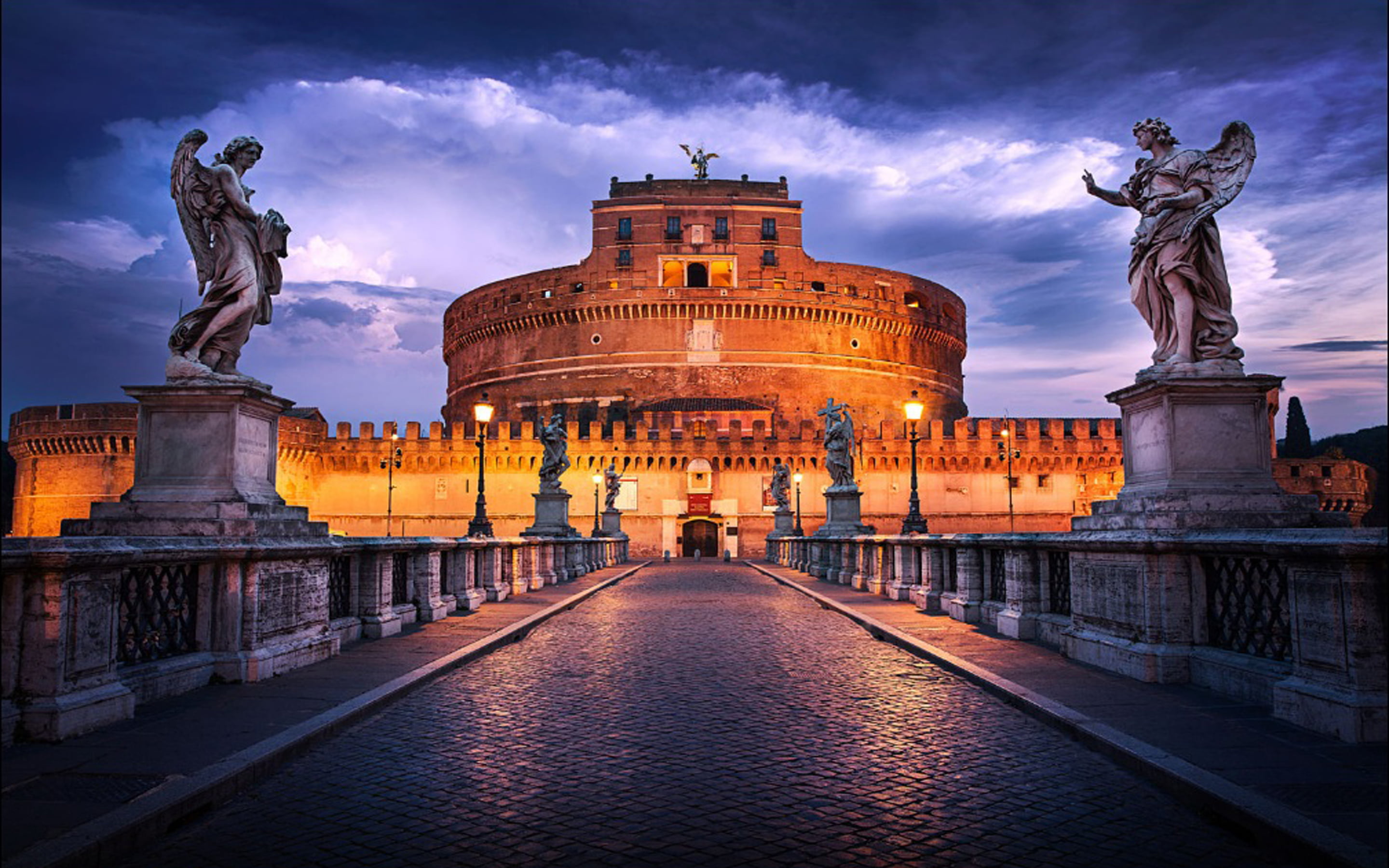 italy, city, representation, art and craft, sant, emperor, parco, male likeness, cloud - sky, cylindrical, 2K, building, architecture, towering, the past, HD Wallpaper
