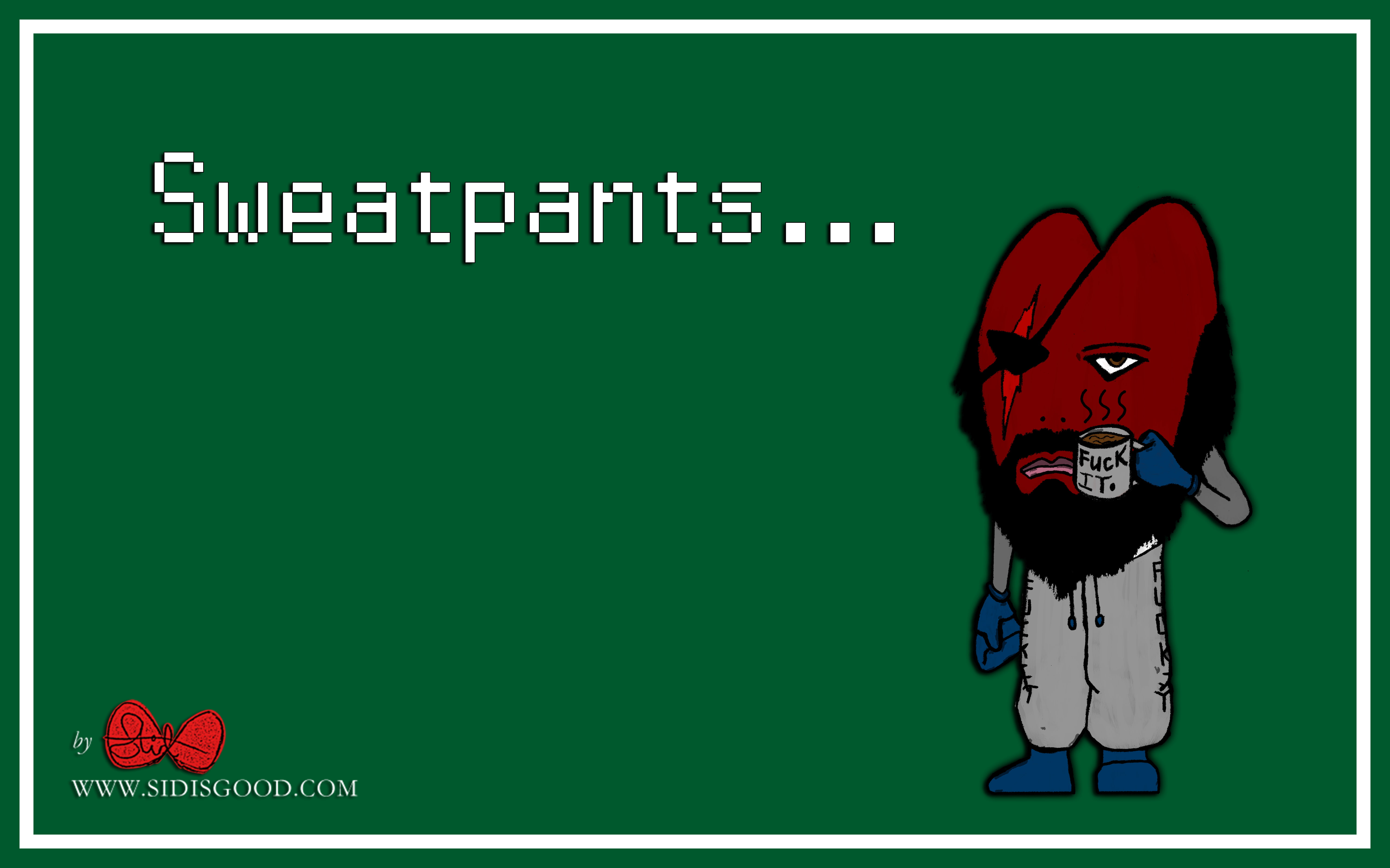 love, heart, Sweatpants, 5K, coffee, cartoon, HD Wallpaper