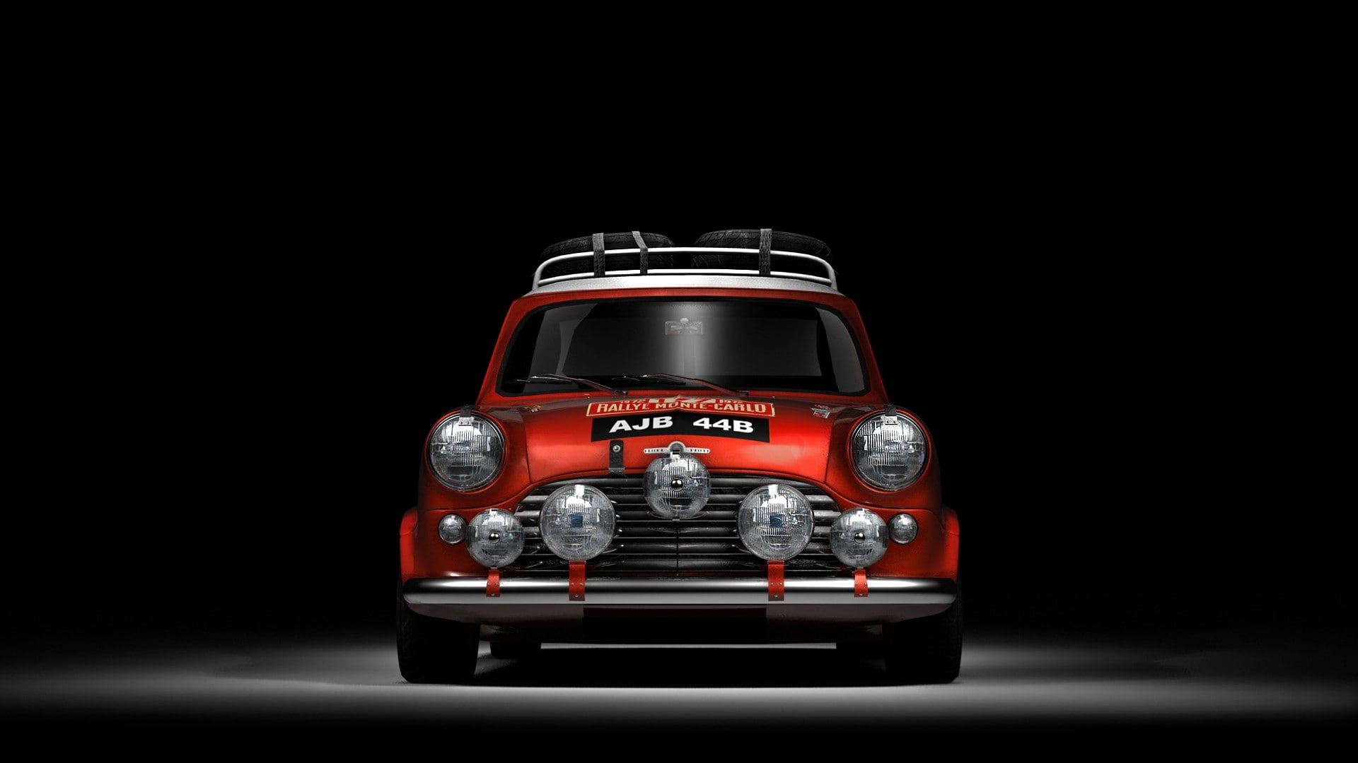creativity, 1080P, colored background, humor, copy space, red, motor vehicle, car, toy, front view, sports car, no people, red cars, technology, Rallye, HD Wallpaper