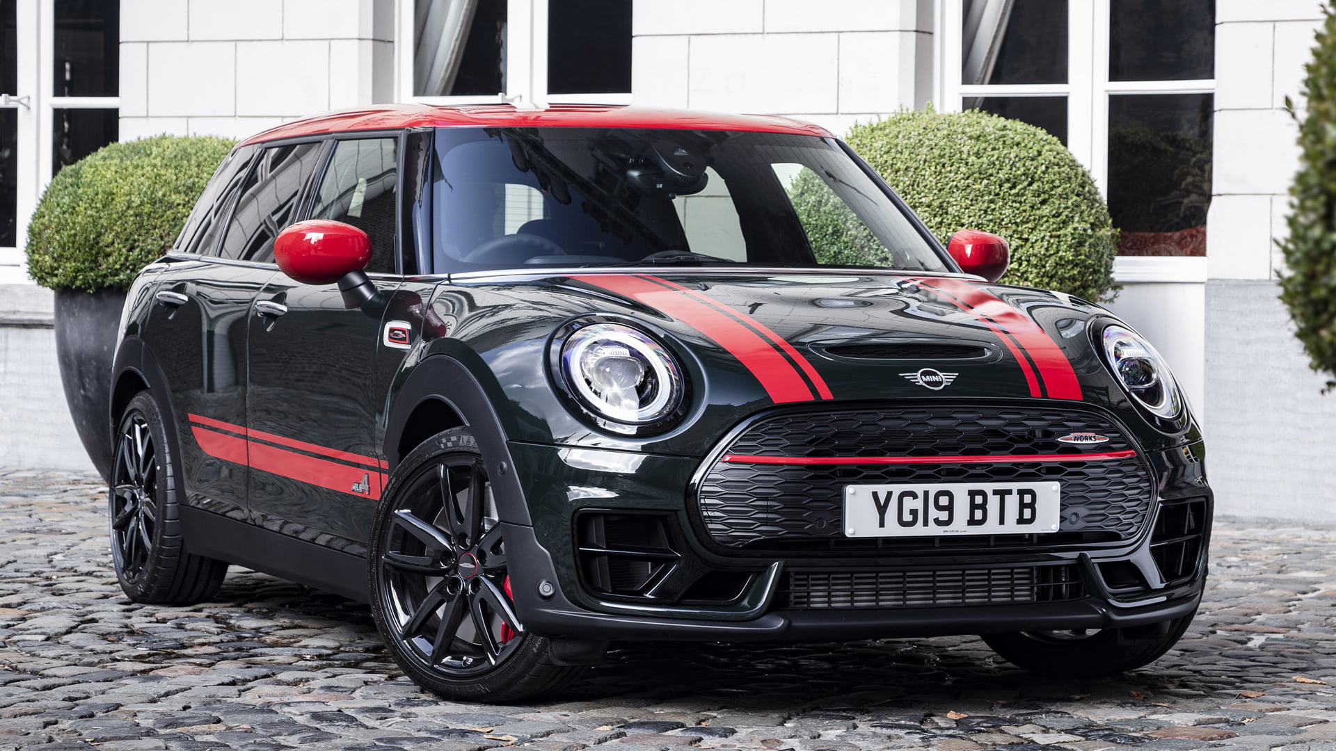Car, Mini John Cooper Works Clubman, Mini, Black Car, 1080P, HD Wallpaper