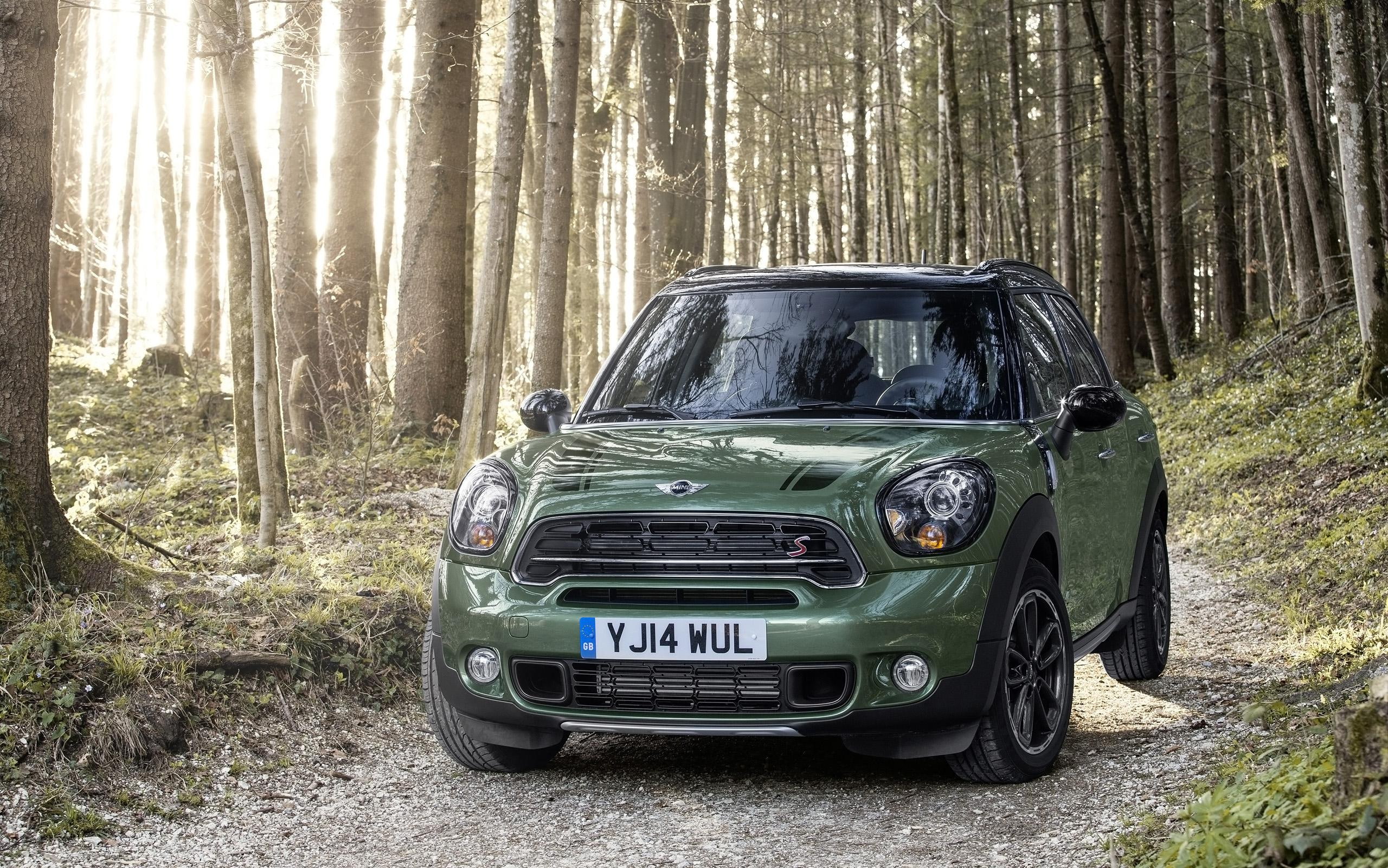 cooper, countryman, 2014, black, mini, 2K, green, cars, HD Wallpaper