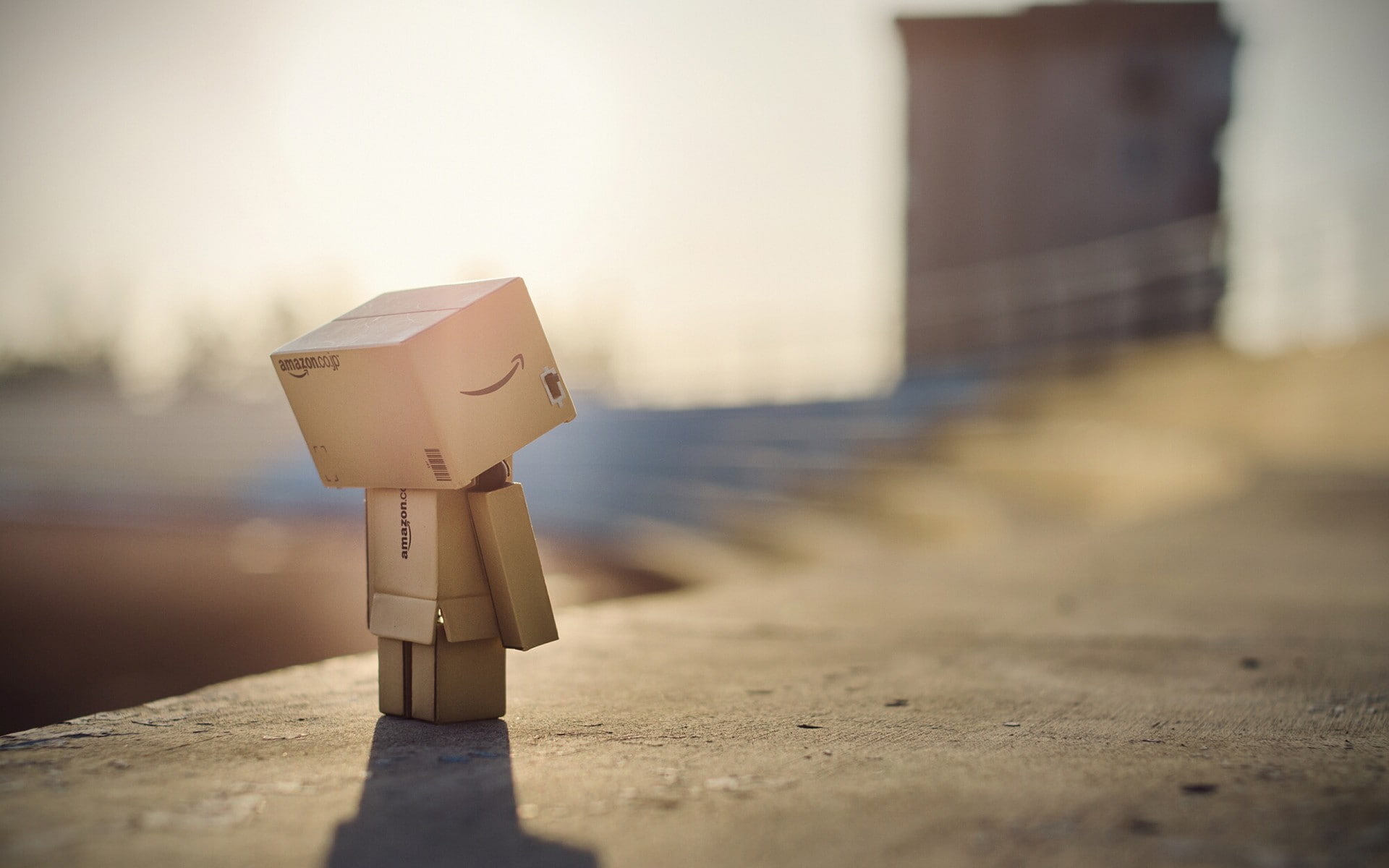 robot, cardboard, toy, human representation, art and craft, creativity, day, outdoors, representation, close-up, paper, Amazon, Danbo, 1080P, nature, architecture, HD Wallpaper