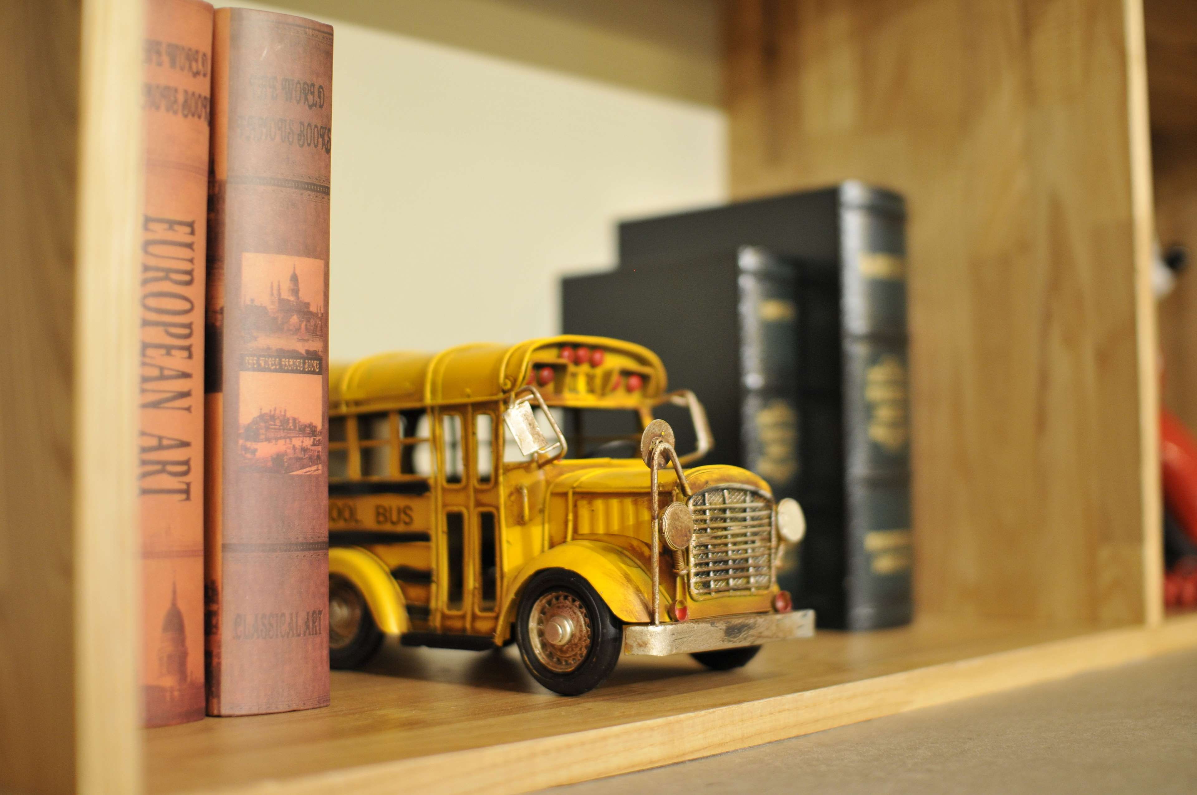 blur, road, no people, land vehicle, city, yellow, public transportation, car, stock, shelf, toy, mode of transportation, school bus, architecture, 4K, HD Wallpaper