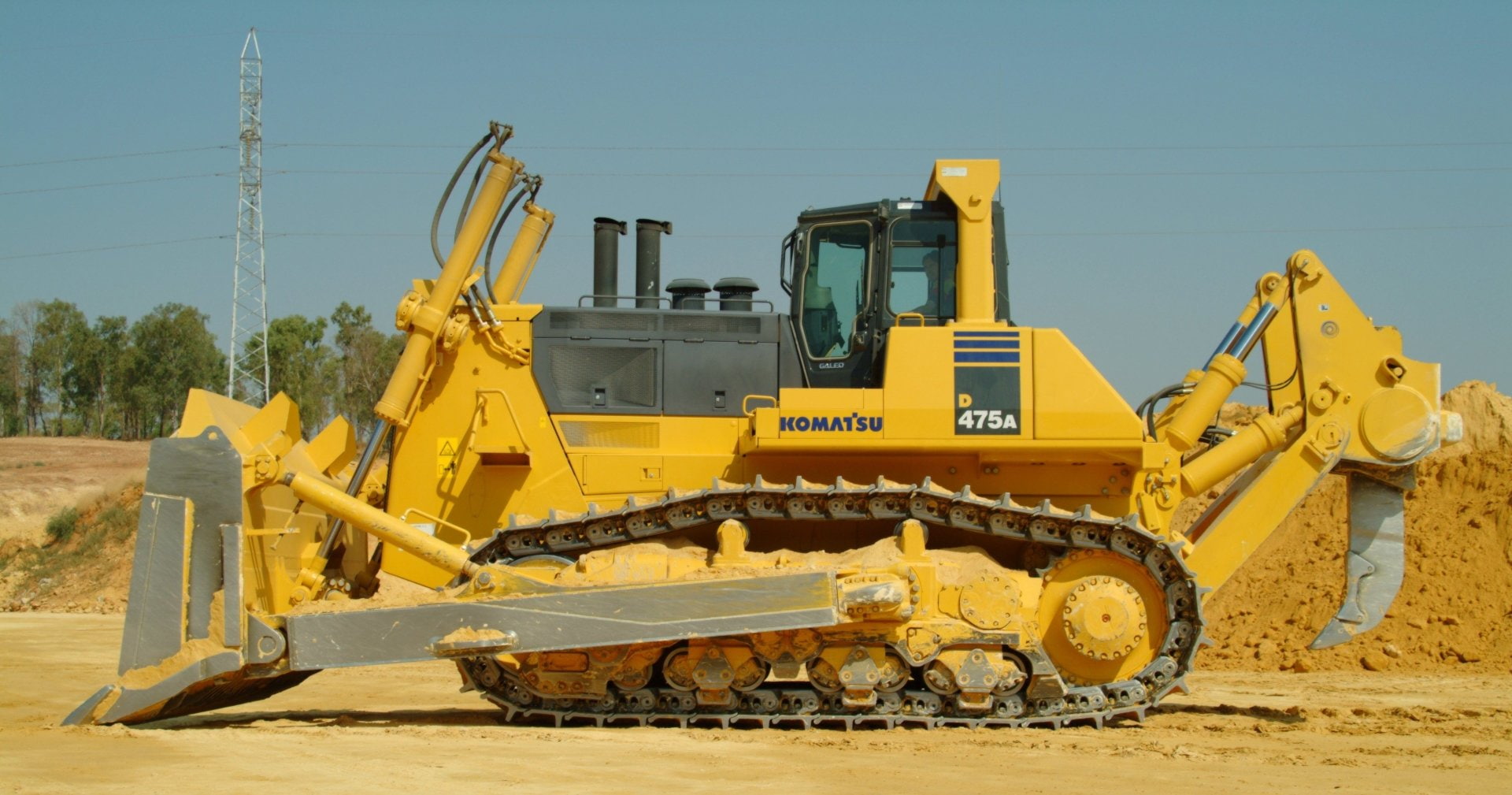 Vehicles, 1080P, Bulldozer, Komatsu D475A, HD Wallpaper