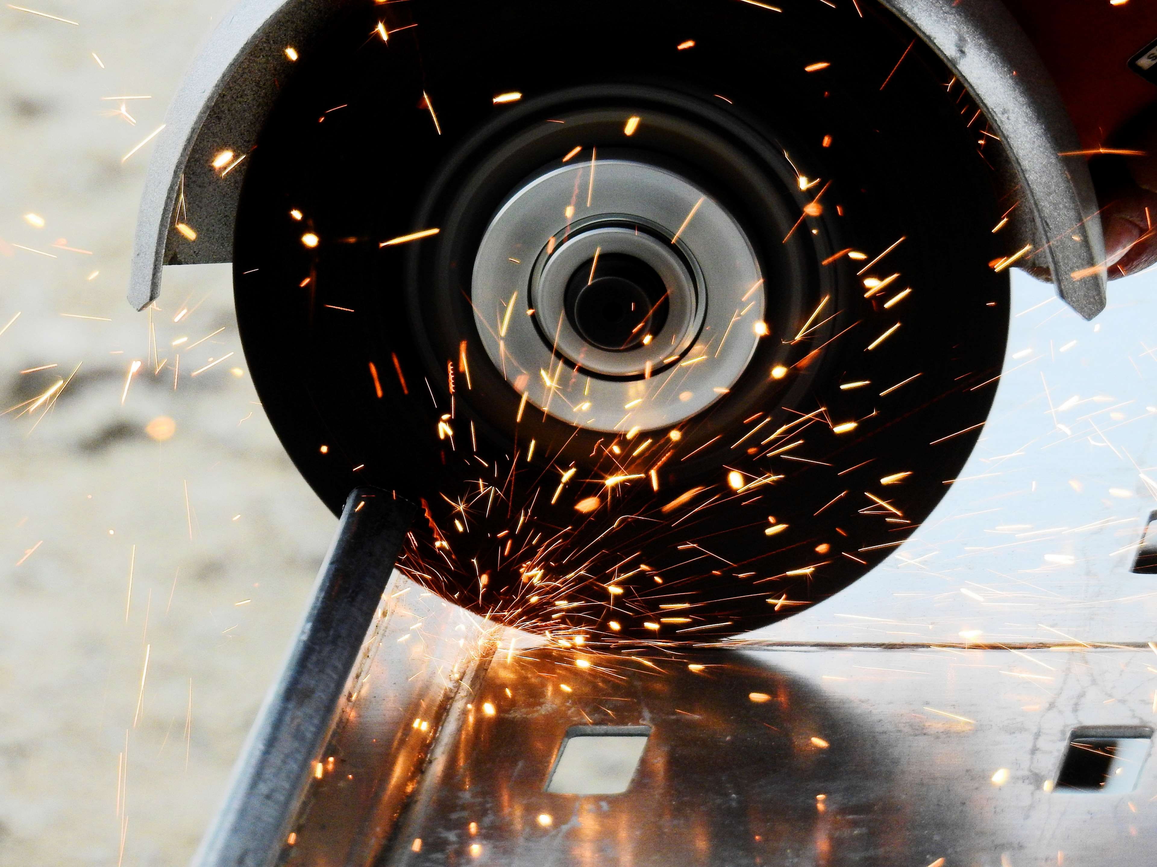 radio, construction, craft, shower of sparks, separate, outdoors, dangerous, arts culture and entertainment, flexing, tool, focus on foreground, sparks, HD Wallpaper