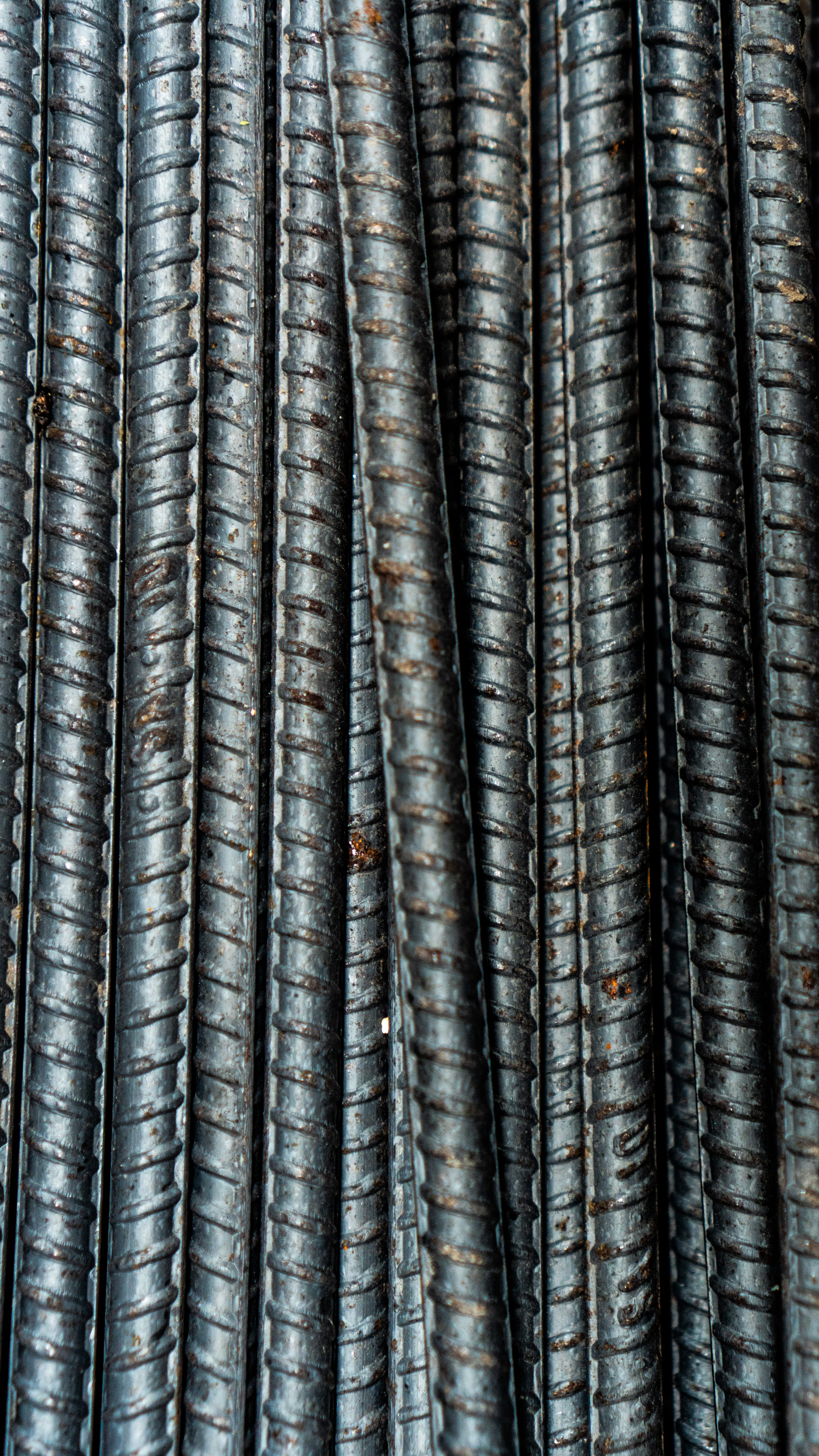 spoke, stack, bars, washer, no people, machine, close-up, industrial, drive shaft, repetition, rust, backgrounds, gear, cylinder, coil, pattern, food and drink, Phone HD Wallpaper