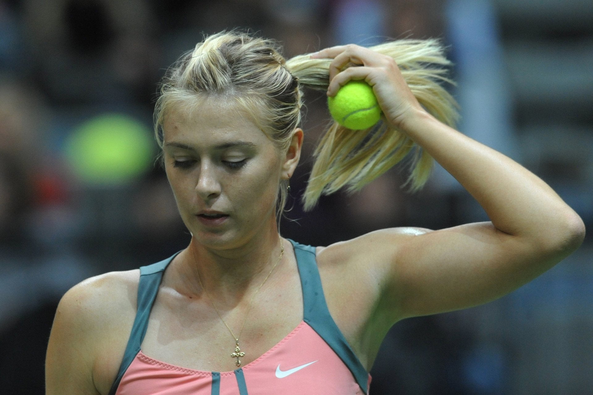Maria Sharapova, effort, determination, lifestyles, one person, sport, hairstyle, healthy lifestyle, focus on foreground, Tennis, young women, self improvement, HD Wallpaper