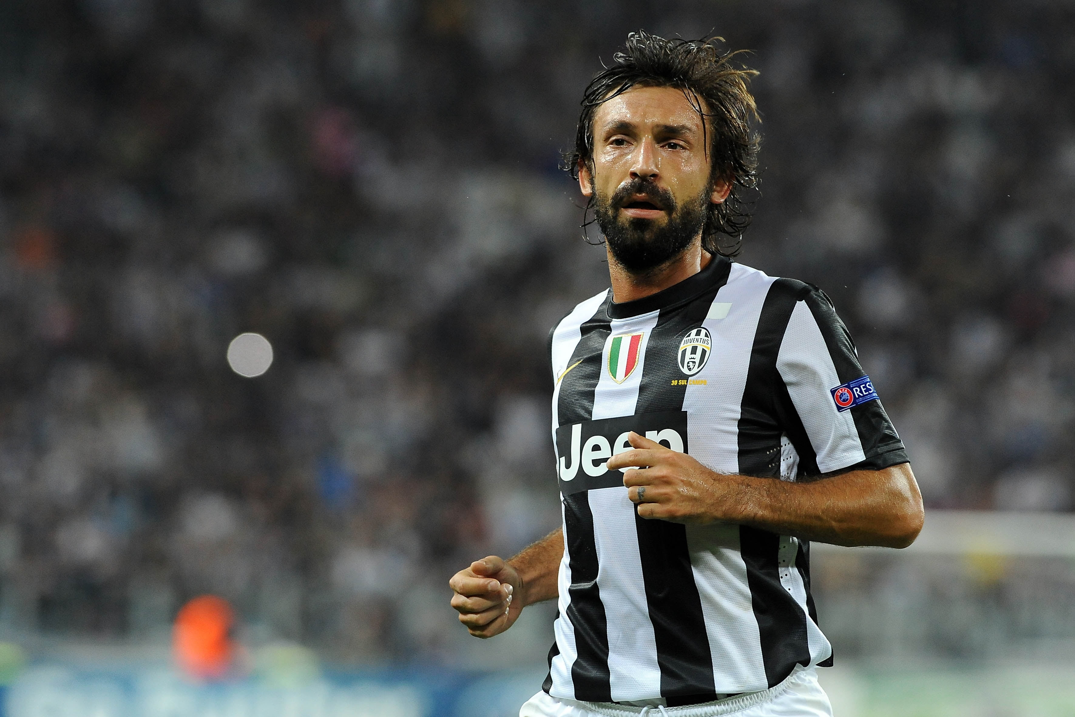 facial hair, men, white, uniform, professional Sport, playing, running, 2K, sports Clothing, soccer, one Person, athlete, adult, sport, black, football, HD Wallpaper