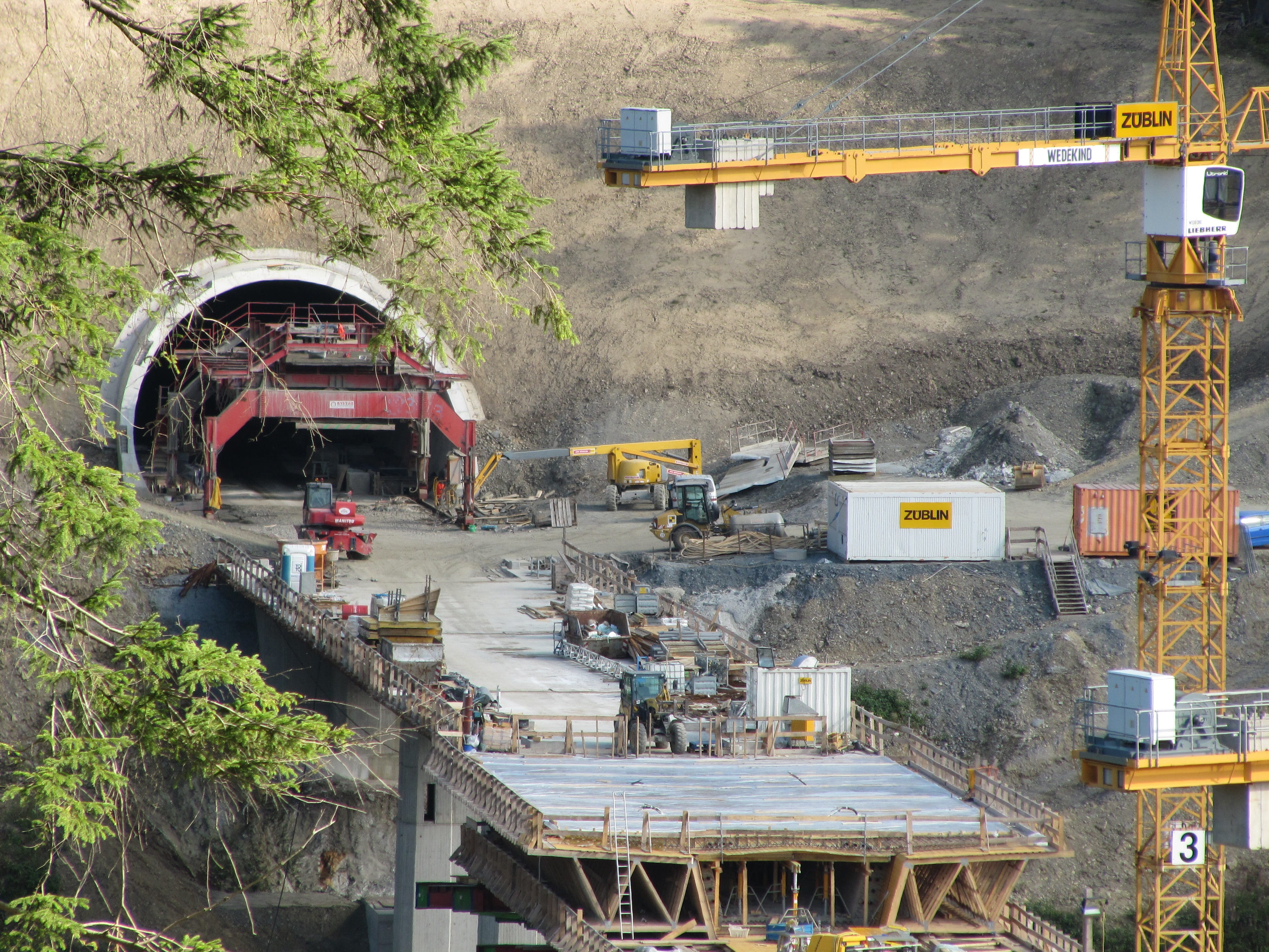 construction, site, Construction Site, train, nature, outdoors, construction machinery, construction industry, 4K, Tunnel, land vehicle, no people, ice, HD Wallpaper
