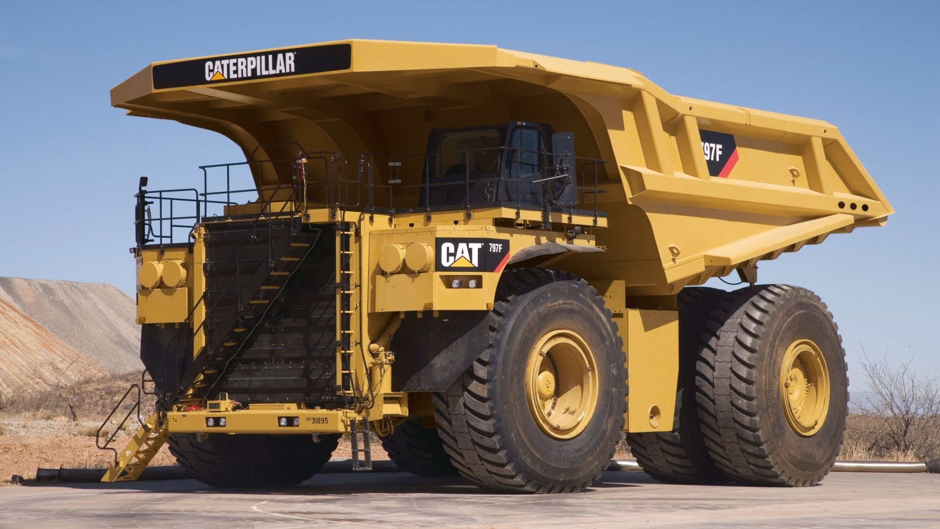 Caterpillar 797F, Vehicles, 1080P, Dump Truck, HD Wallpaper