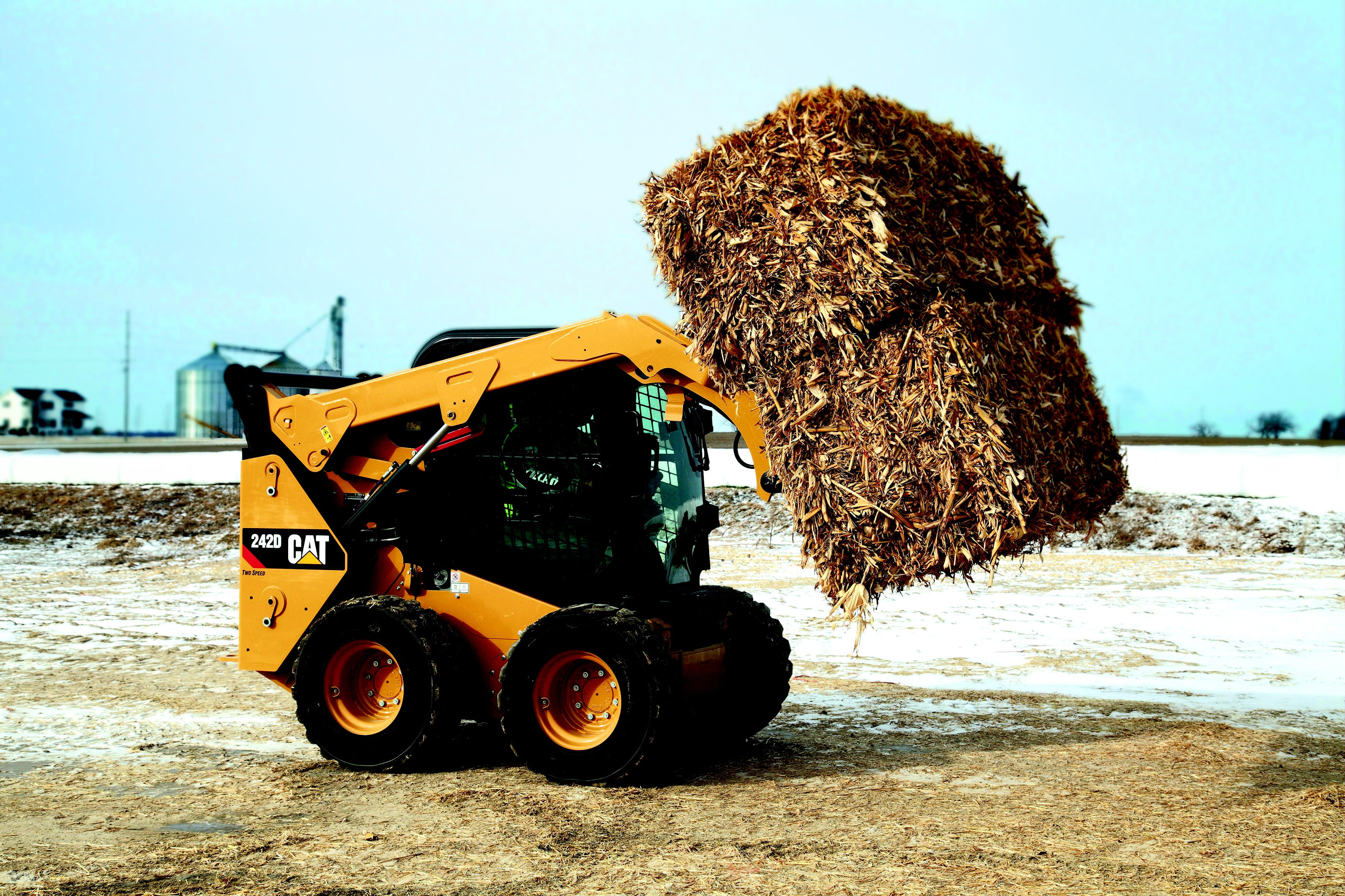 day, stack, pile, tire, 242d, agricultural machinery, construction, tree, bauer, land vehicle, blade, loader, earthmoving, construction machinery, work machine, HD Wallpaper