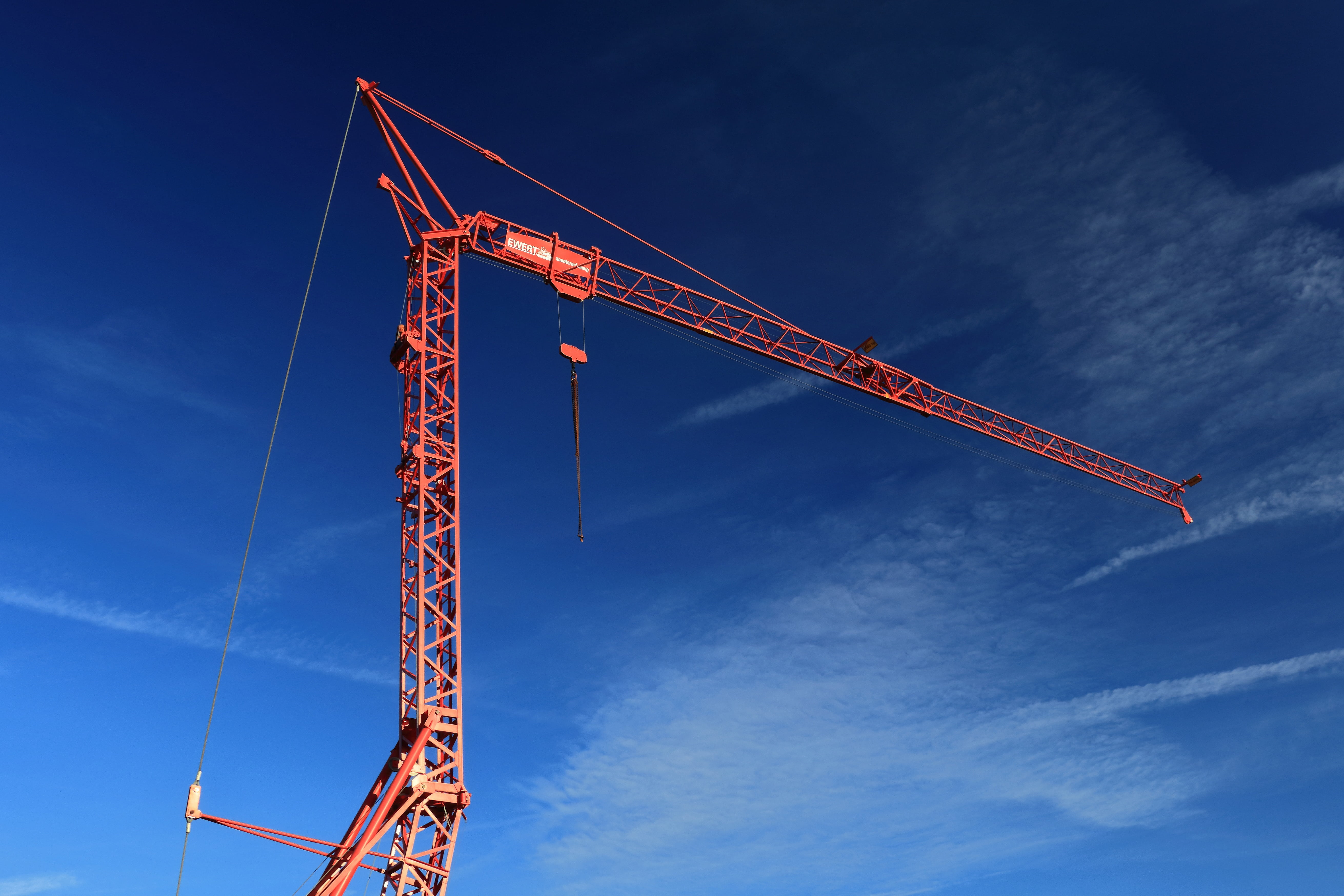 cloud - sky, load crane, day, industrial equipment, construction site, architecture, build, construction machinery, construction industry, sky, construction equipment, HD Wallpaper