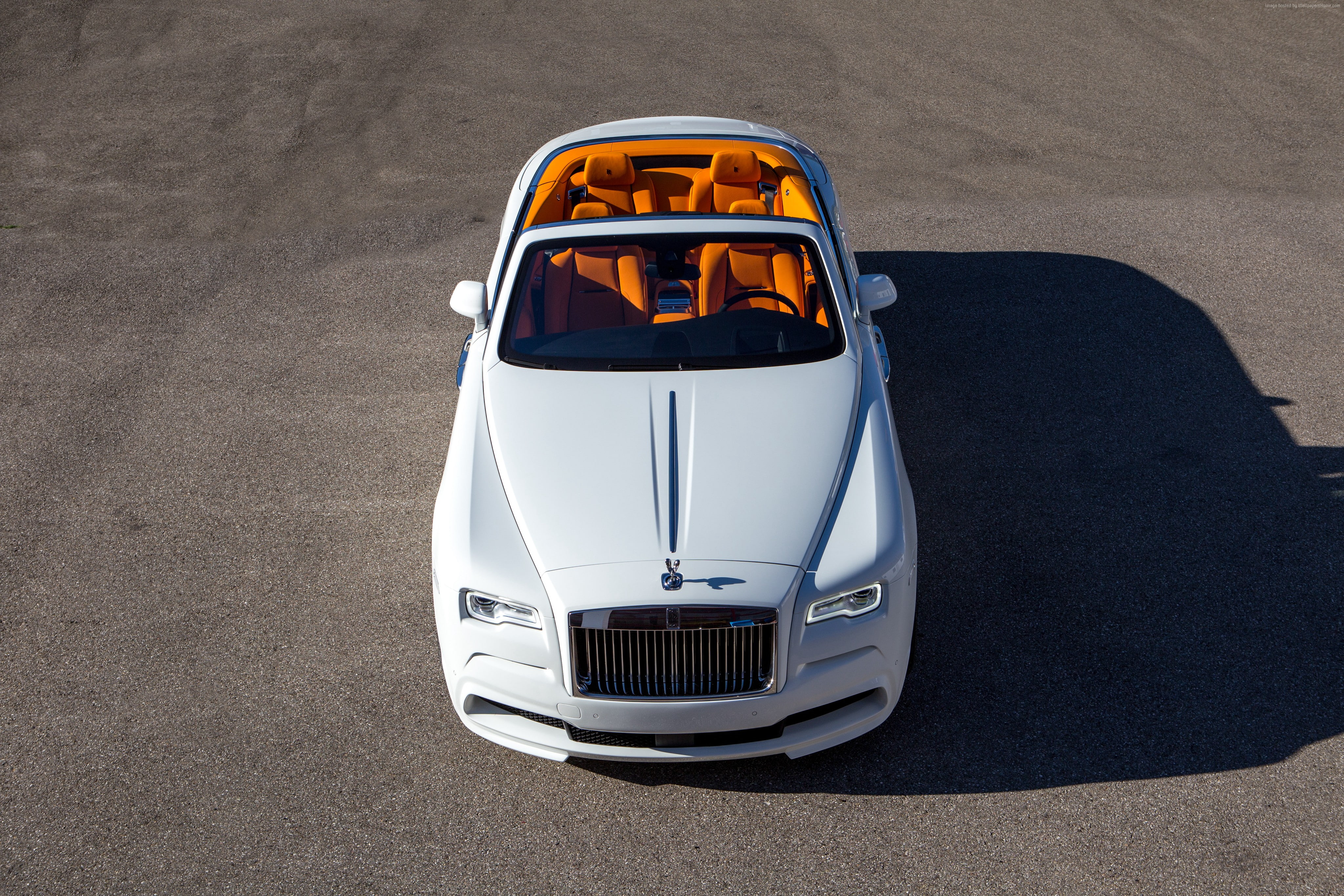 Spofec Rolls-Royce Dawn, 4K, white, luxury cars, HD Wallpaper