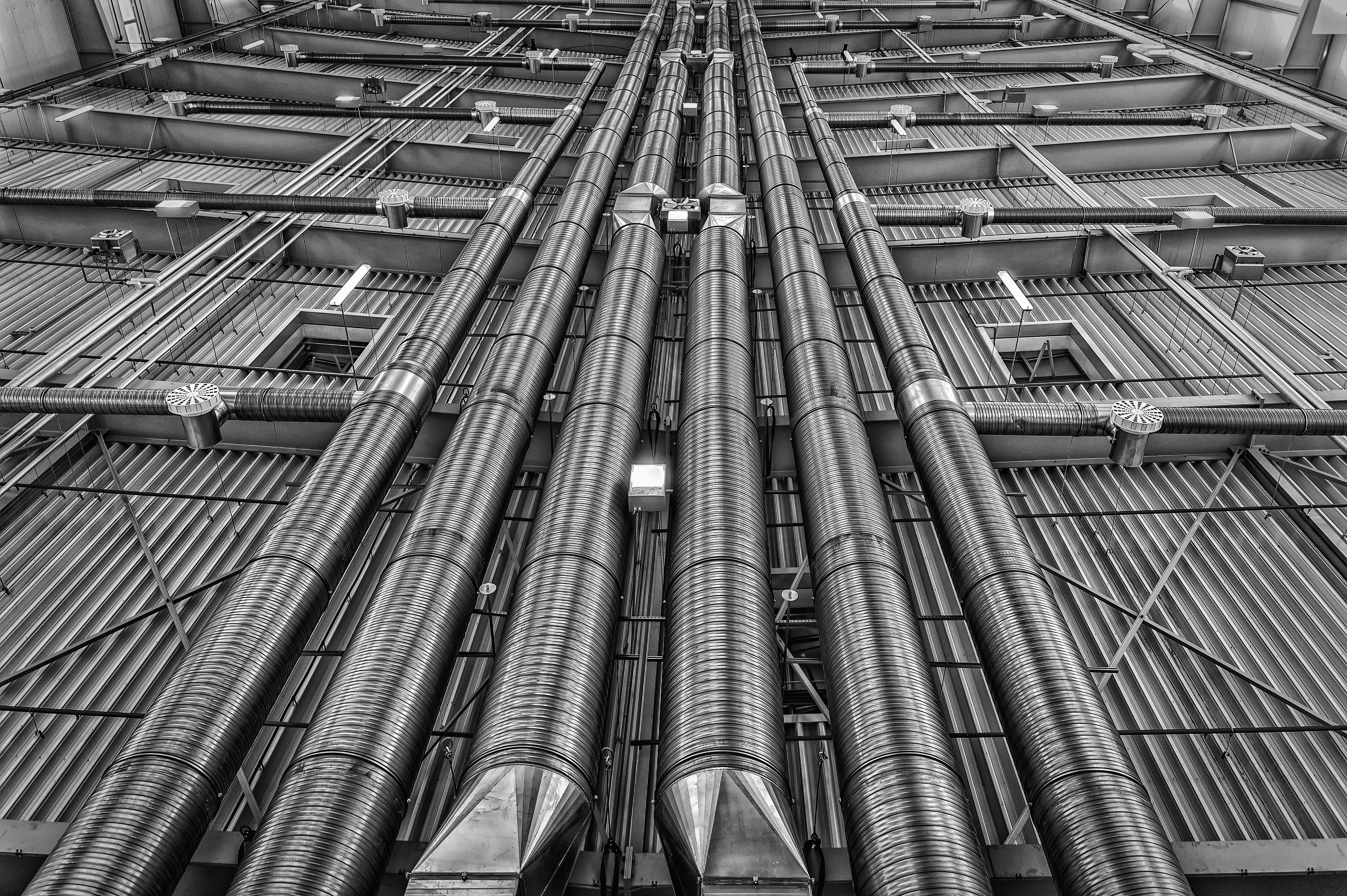 pipe, no people, low angle view, industrial equipment, day, built structure, construction industry, pipeline, 5K, lines, backgrounds, pipe - tube, industry, HD Wallpaper