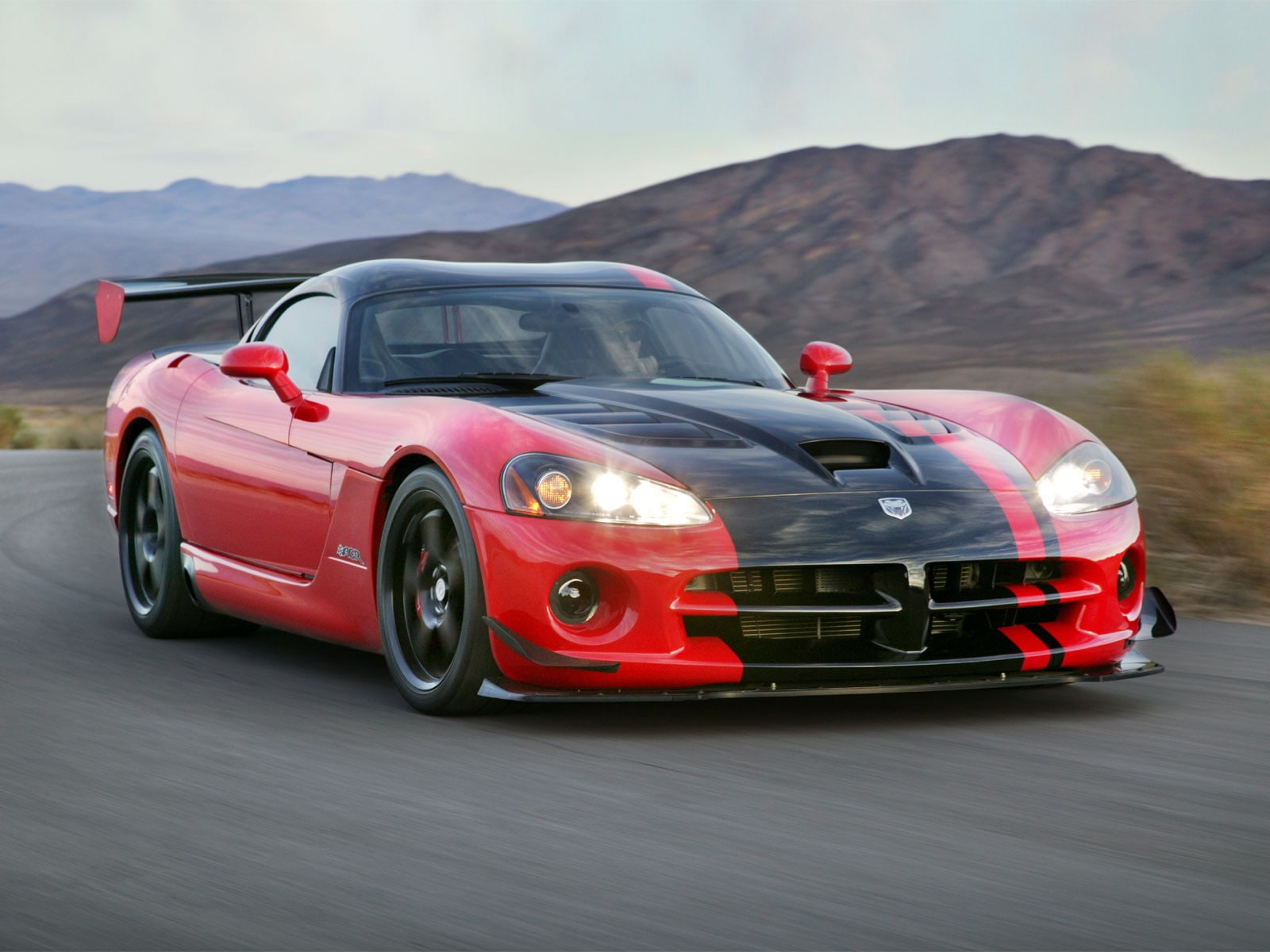 vehicle, Dodge Viper, car, 720P, red cars, HD Wallpaper