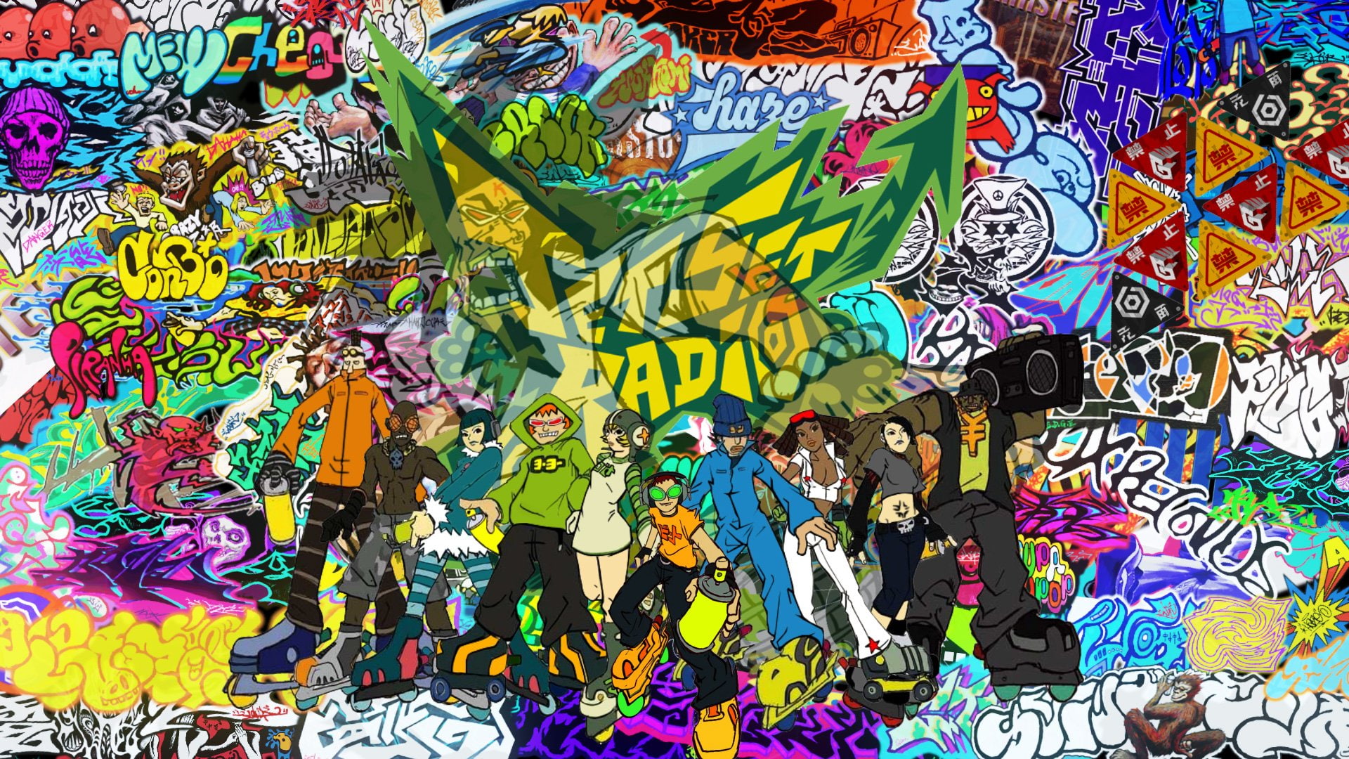 sports, set, sega, radio, anime, platform, 1080P, jet, game, action, grind, HD Wallpaper