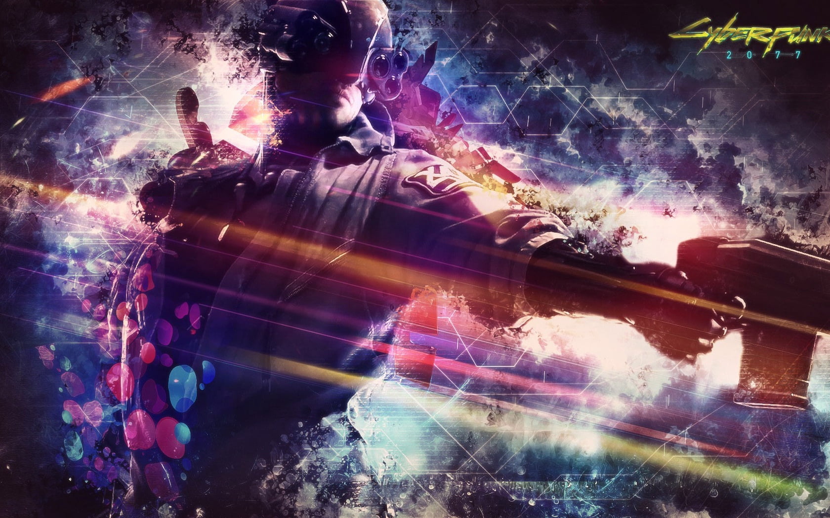 night, pc, one person, sparks, xone, cd projekt red, welding, cyberpunk 2077, digital composite, multi colored, long exposure, bright, arts culture and entertainment, HD Wallpaper