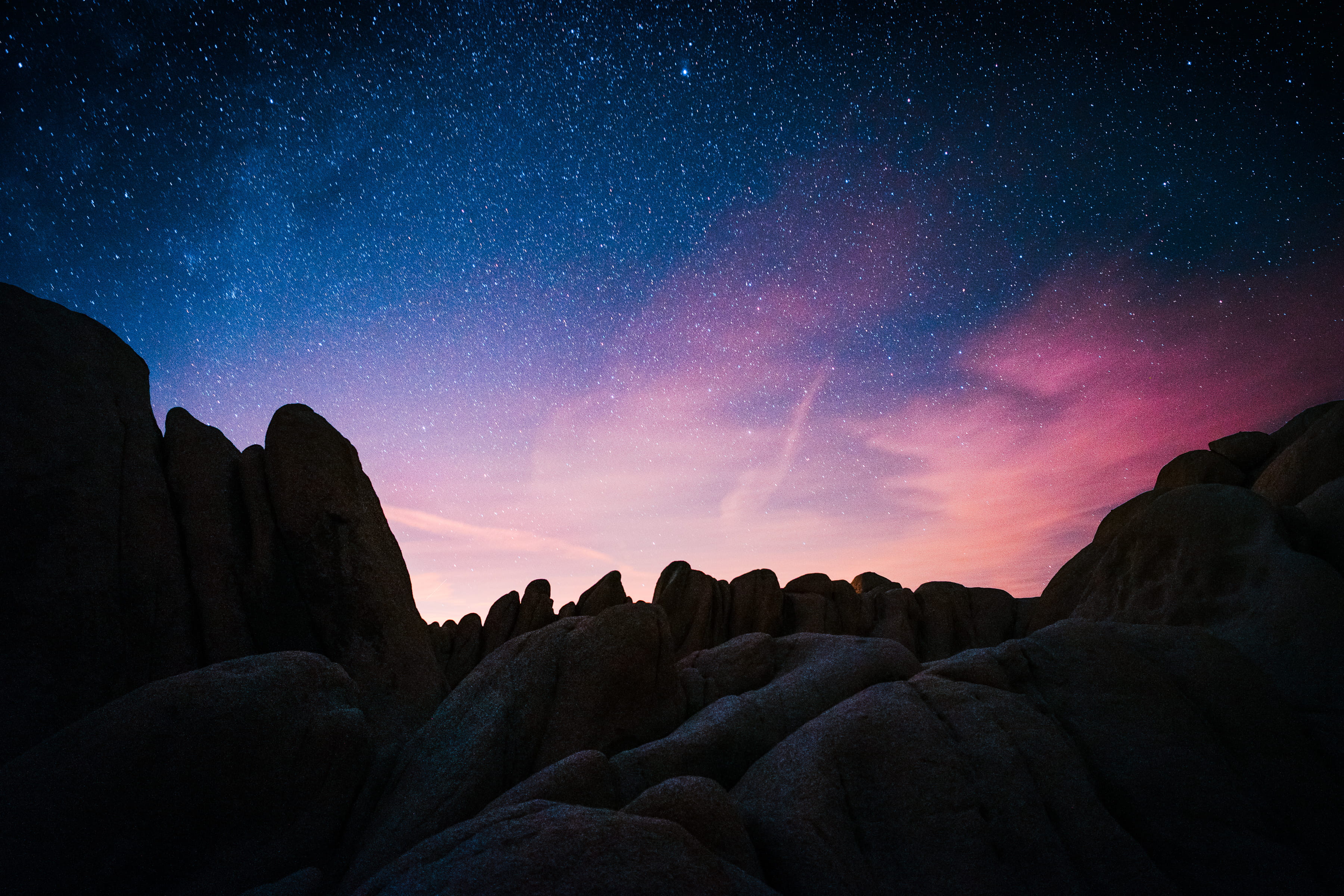 Imagination, rock - Object, tranquility, After Dark, star field, non-urban scene, tranquil scene, idyllic, blue, outdoors, solid, dark, beauty In Nature, HD Wallpaper