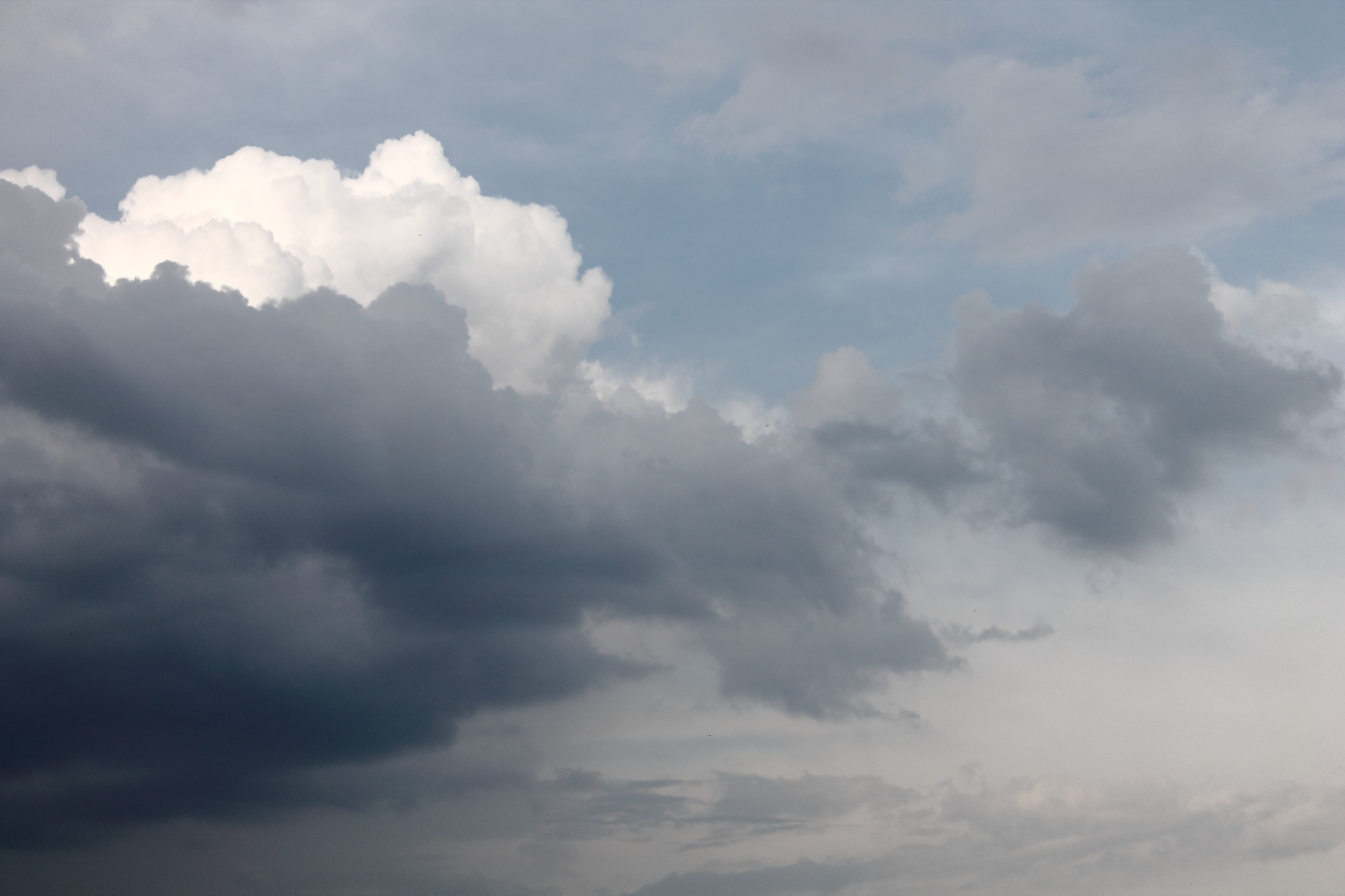 tranquility, no people, after the storm, day, texture, cloudscape, cloud - sky, white, dark clouds, dark, sunlight, rain, beauty in nature, idyllic, white cloud, HD Wallpaper