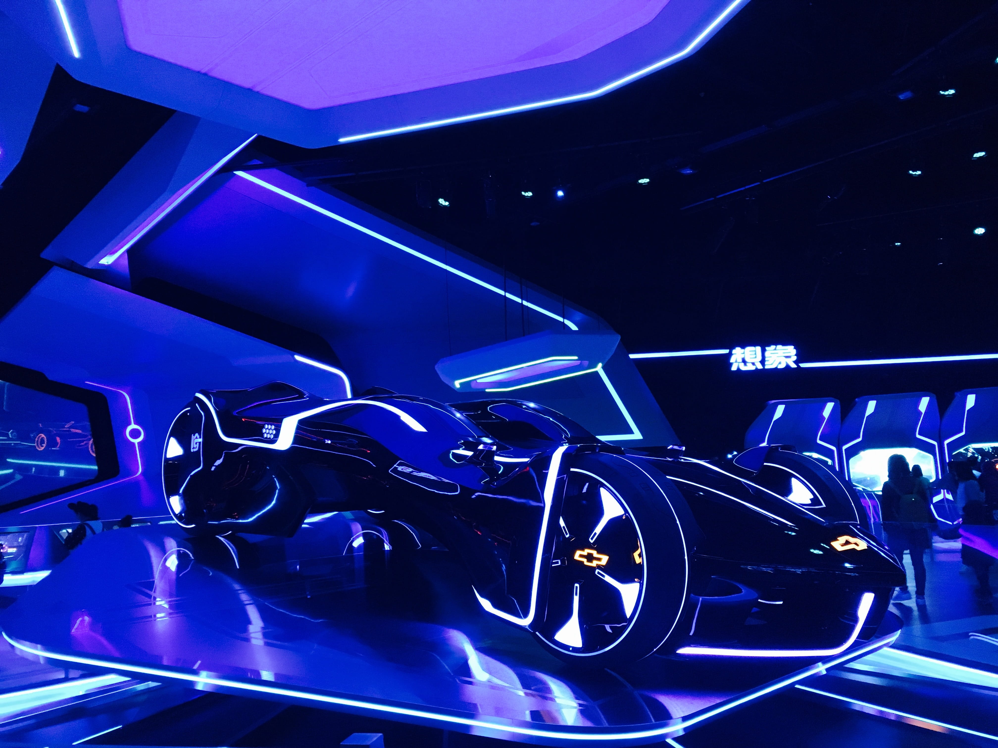 future, travel, car, lighting, music, modern, land vehicle, shiny, tea, people, nightlife, illuminated, wealth, arts culture and entertainment, light - natural phenomenon, HD Wallpaper