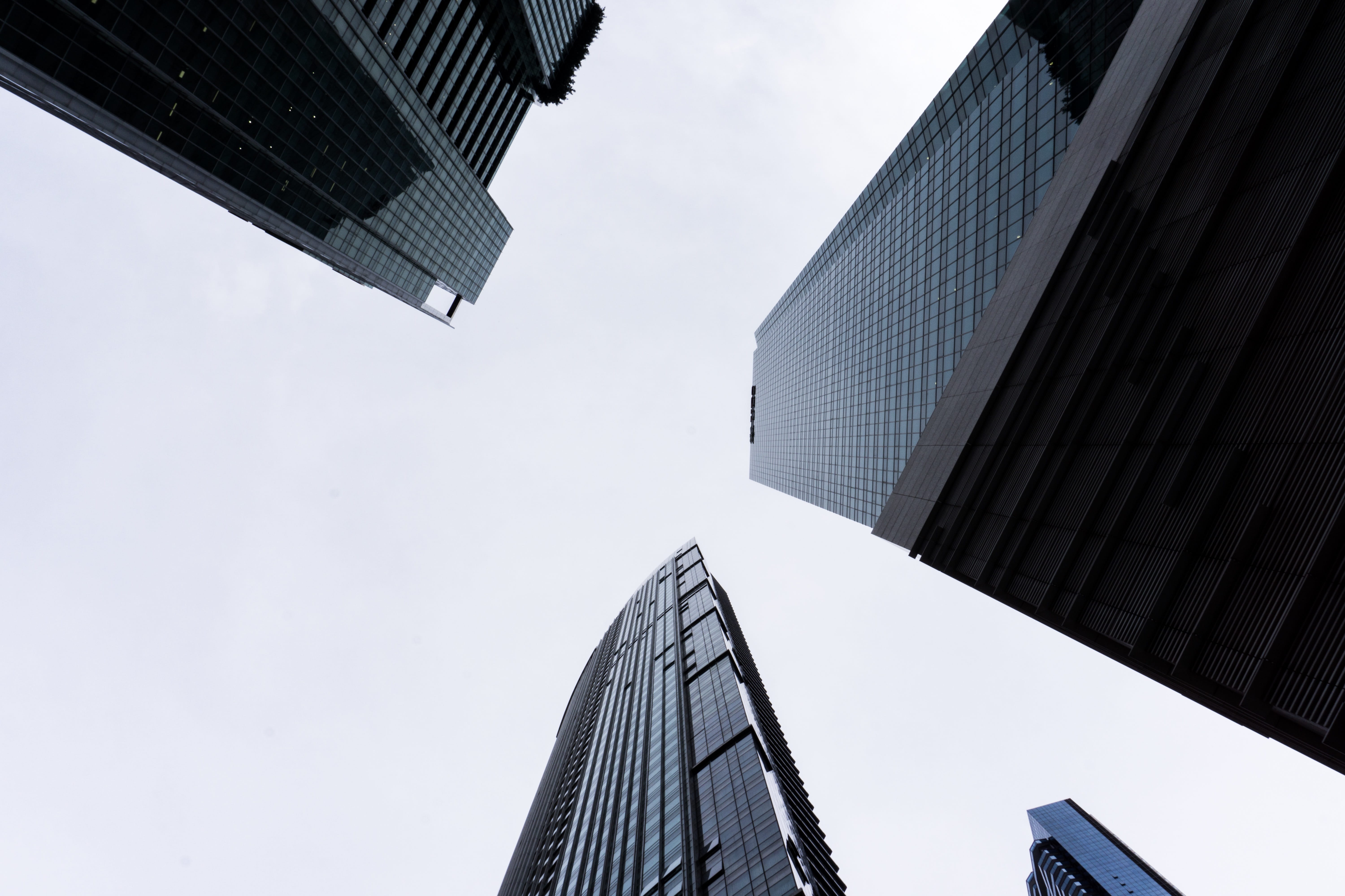 buildings, cityscape, housing, tall - high, cloudy, built structure, financial district, tower, building, city, height, office building, glass - material, HD Wallpaper