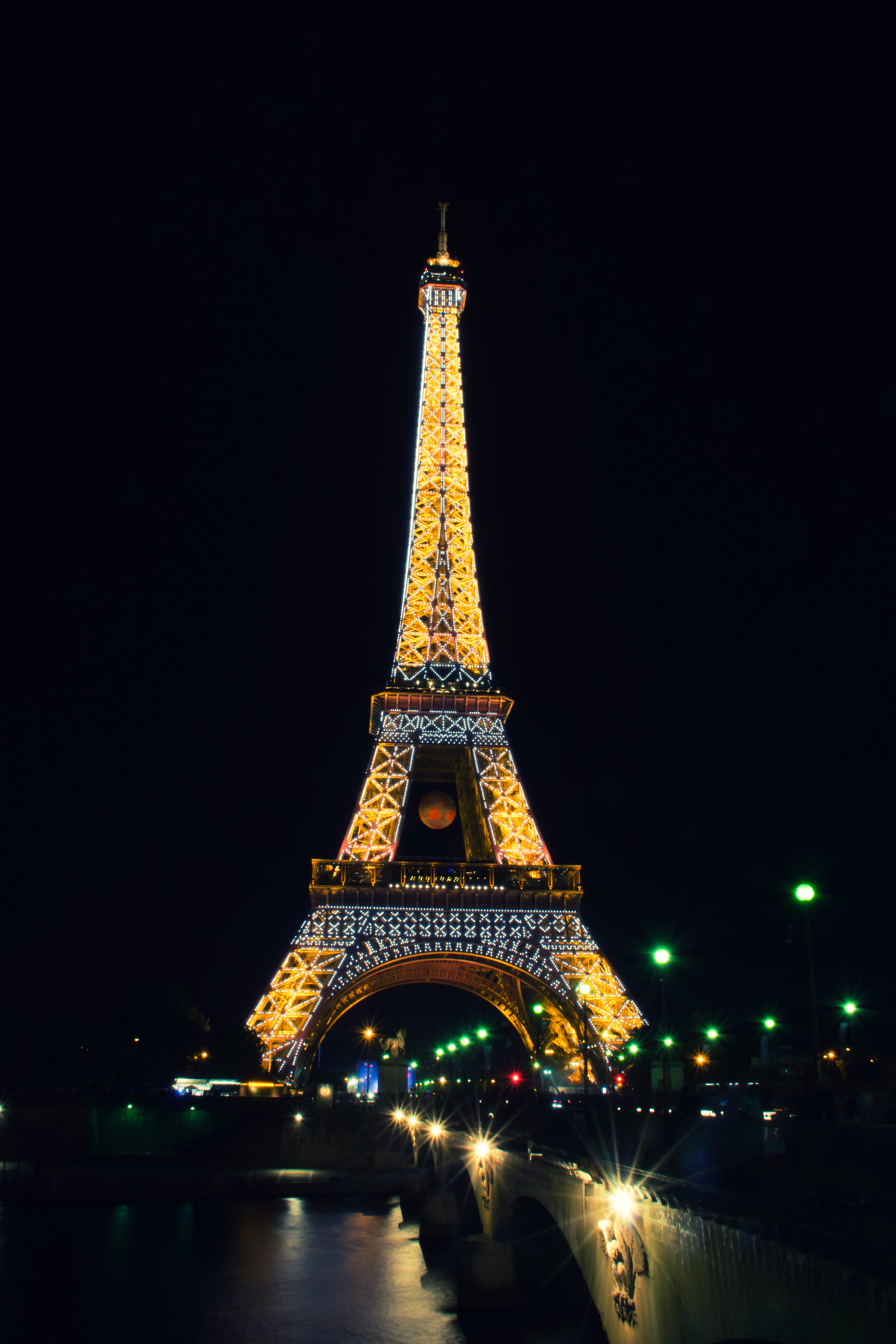 history, eiffel tower, france, outdoors, holiday, sky, nature, building exterior, illuminated, travel destinations, long exposure, no people, architecture, Phone HD Wallpaper